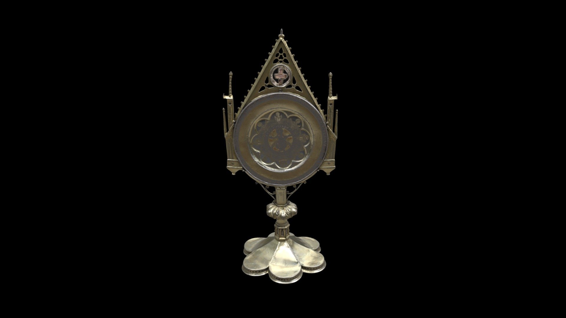 1930.505 Monstrance w. "Paten of Saint Bernward"