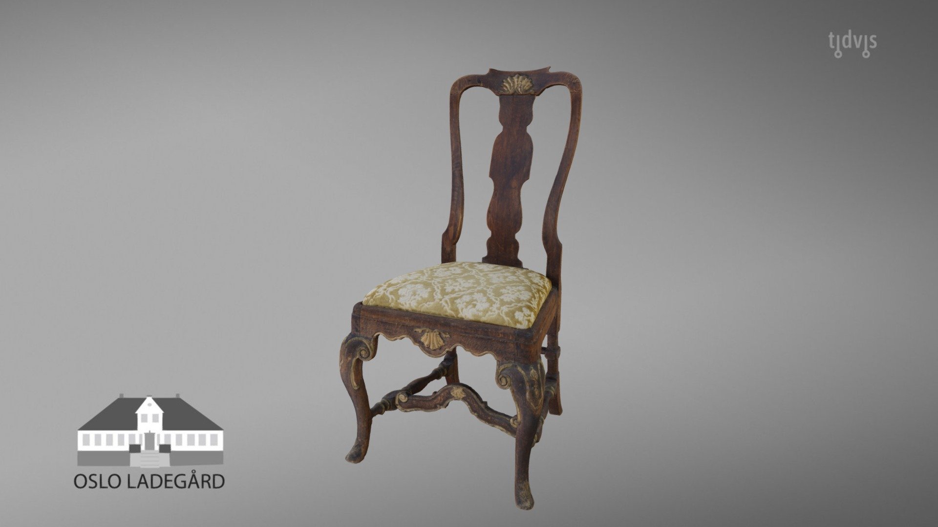 18th century chair from Ladegården, Oslo
