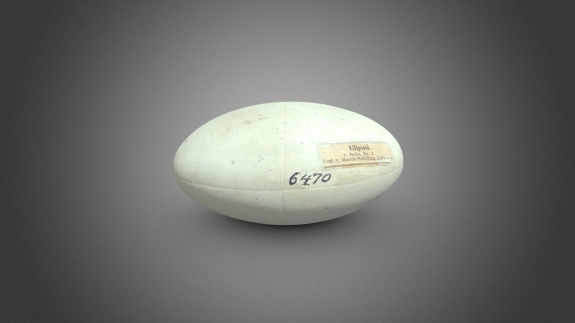 Gipsmodell: Ellipsoid, Fresnel'sche Wellenfläche
