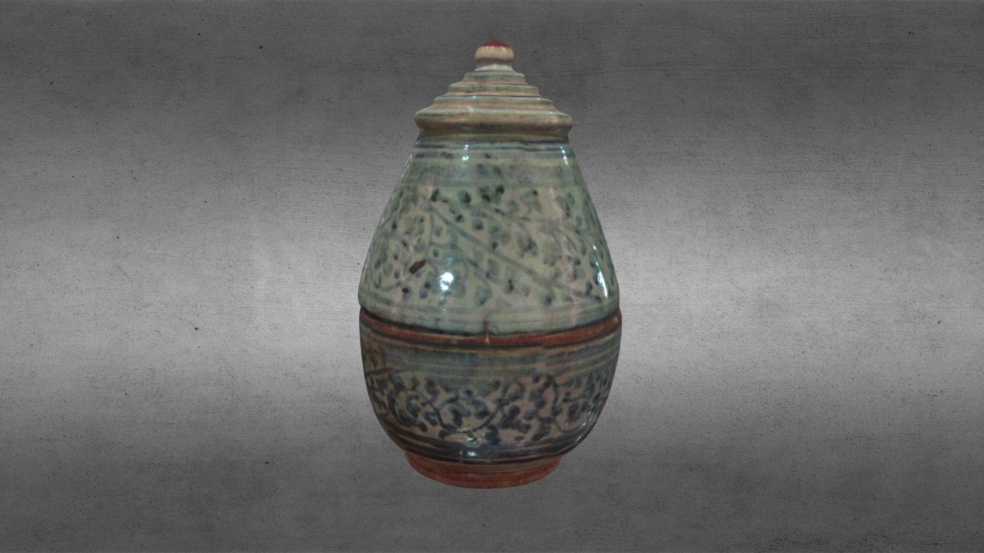 Si Satchanalai ware jar with lid