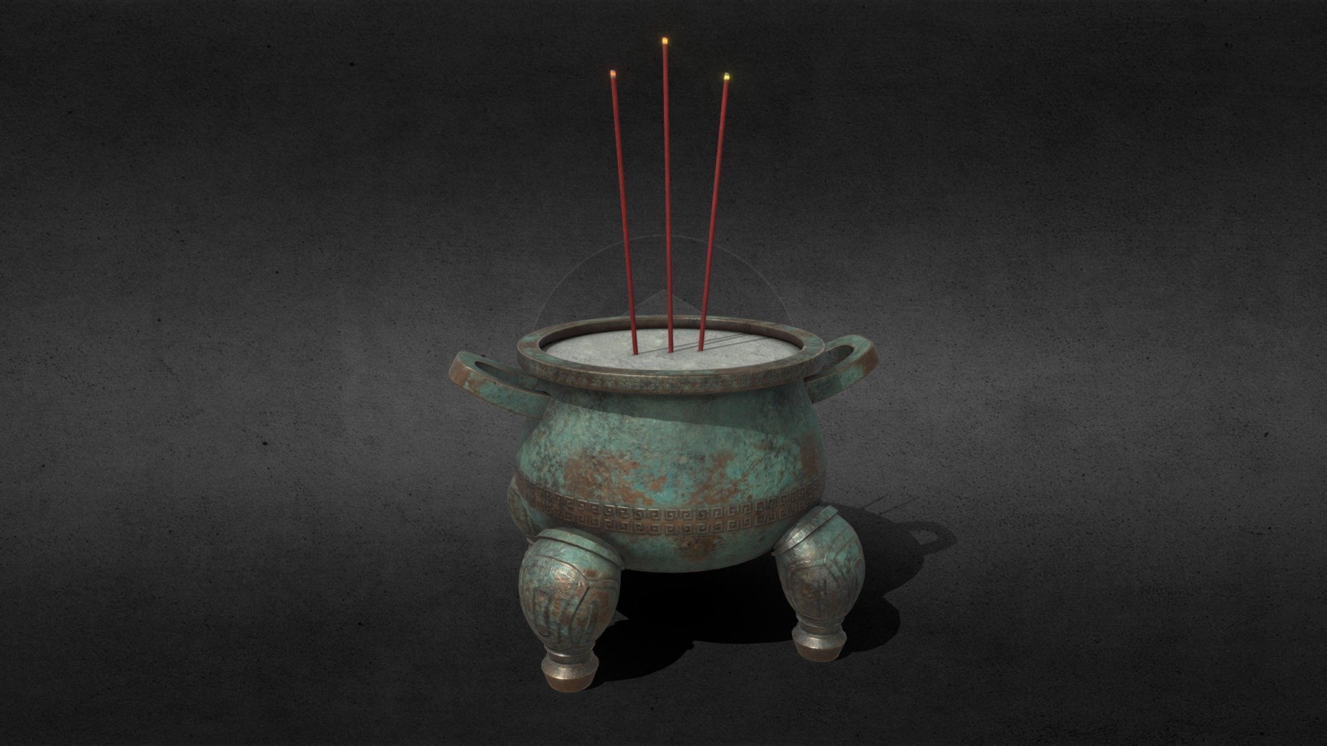 Chinese Incense Burner-LowPory-Material test