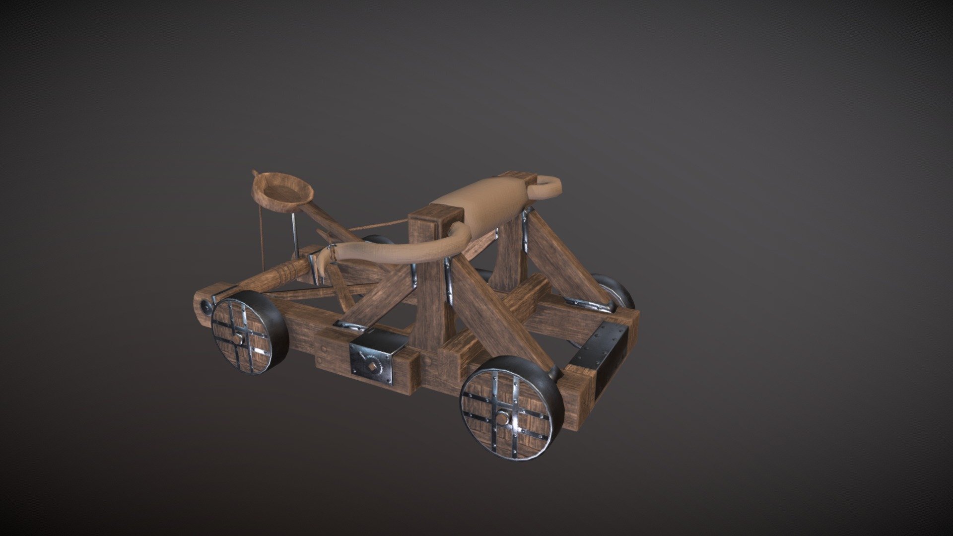 Low poly Catapult