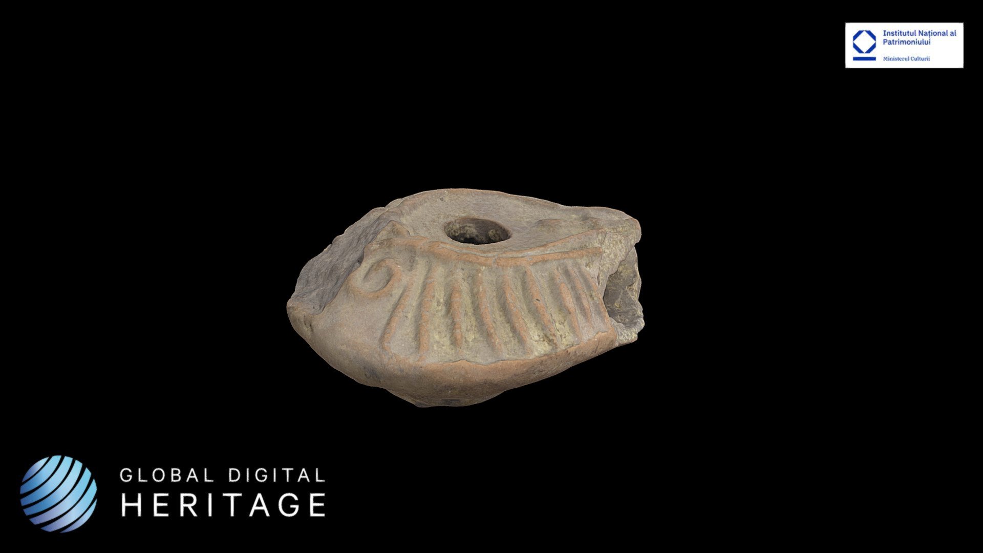 Ceramic oil lamp