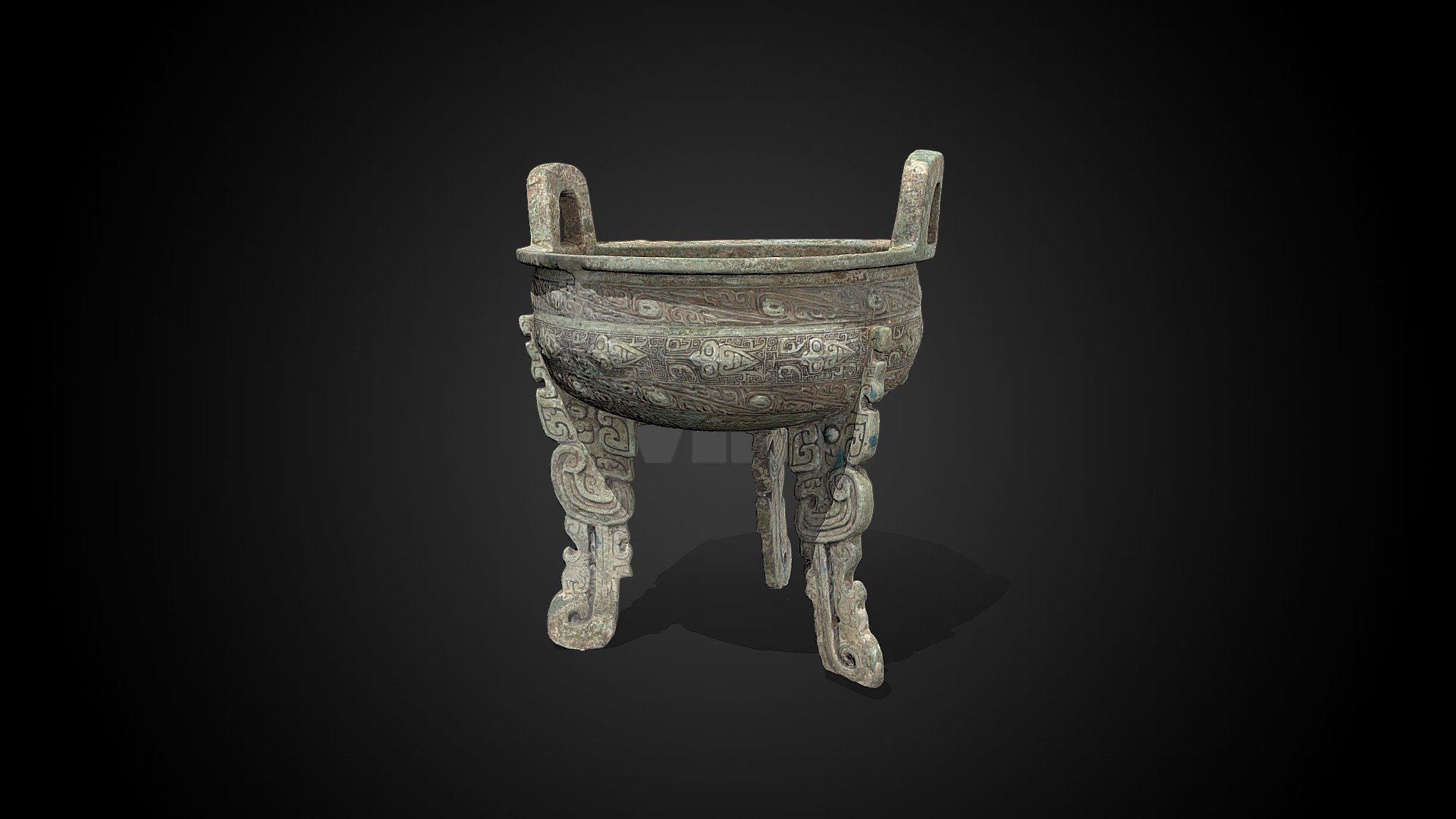 Ding food vessel, 11th-10th century BCE