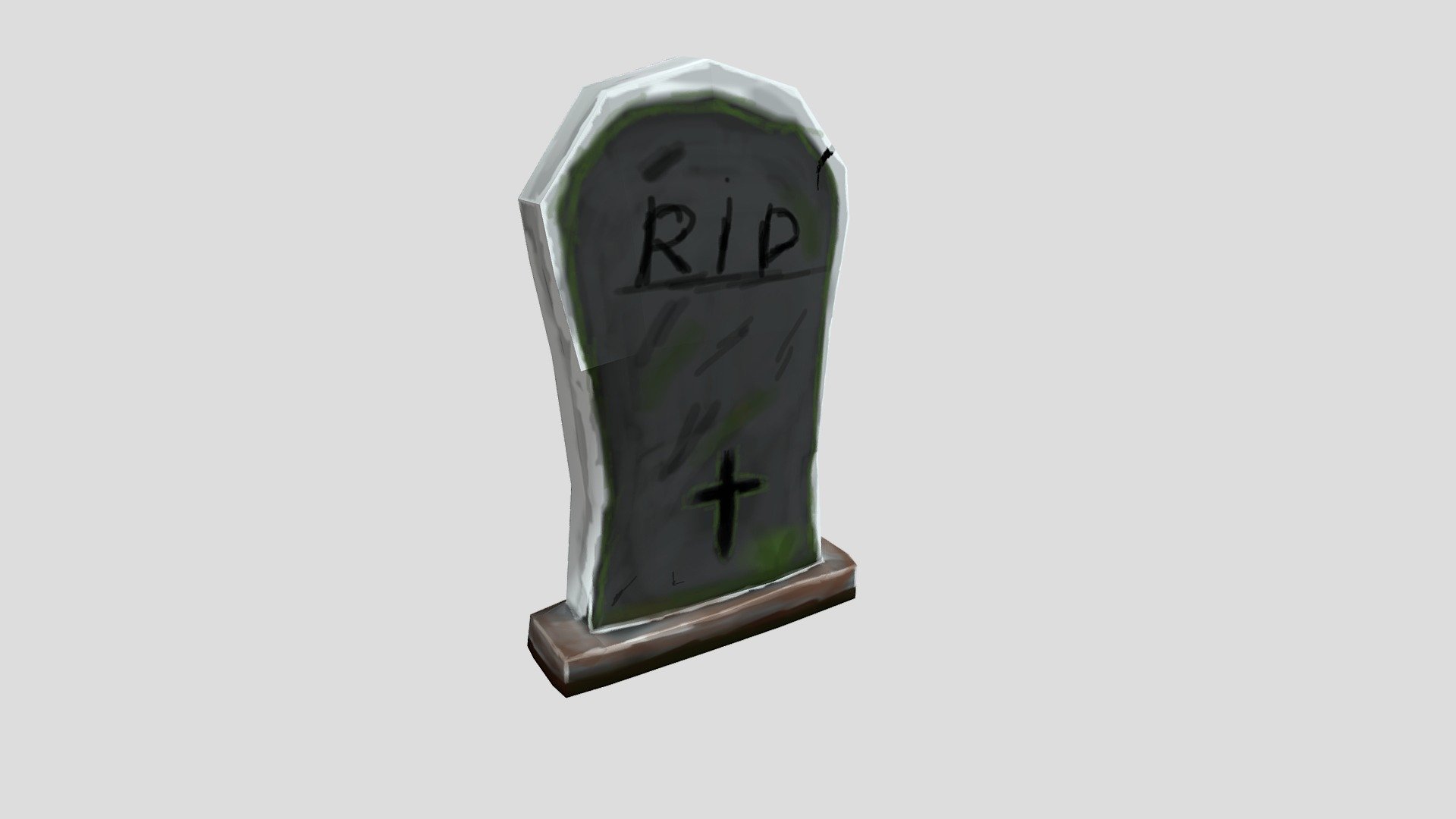 TombStone - Low Poly Hand Painted