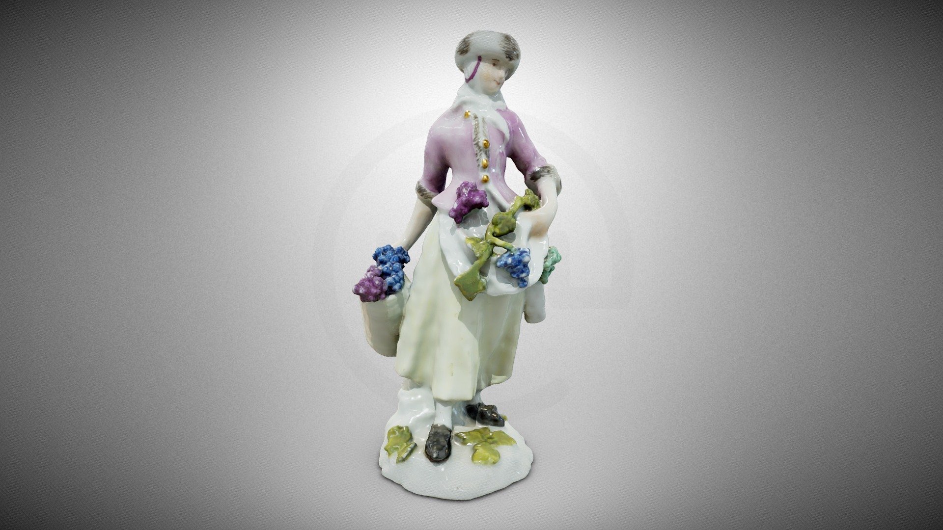 Statuette of a Woman Selling Grapes