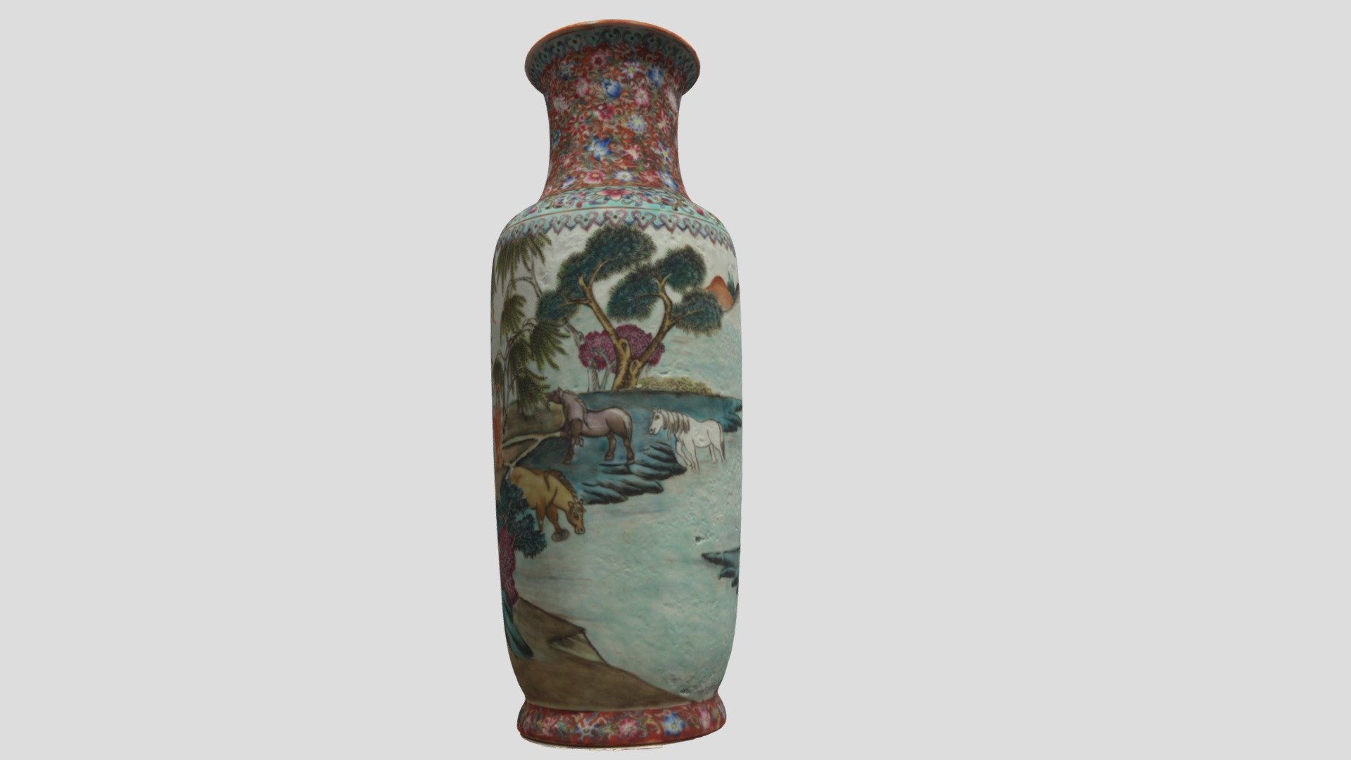Chinese Porcelain Famille Rose Vase #1