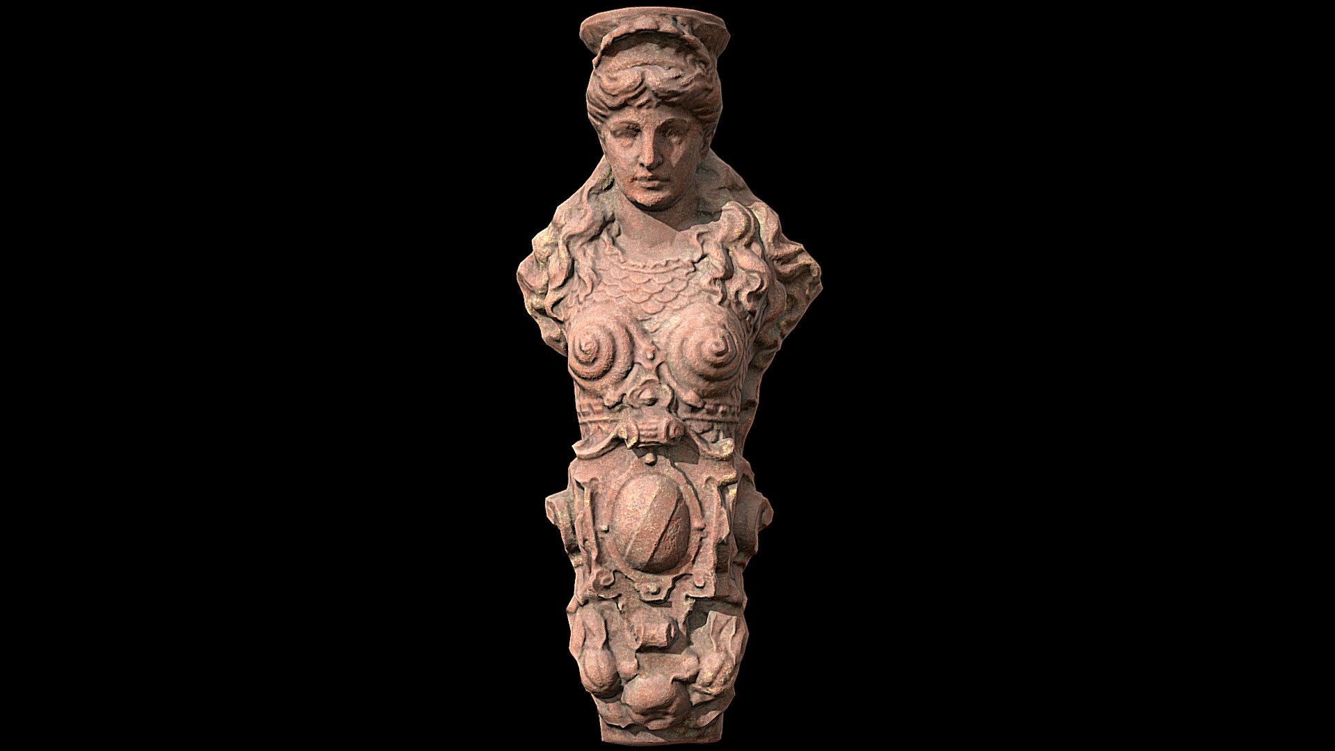 Red Sandstone Heidleberg Bust