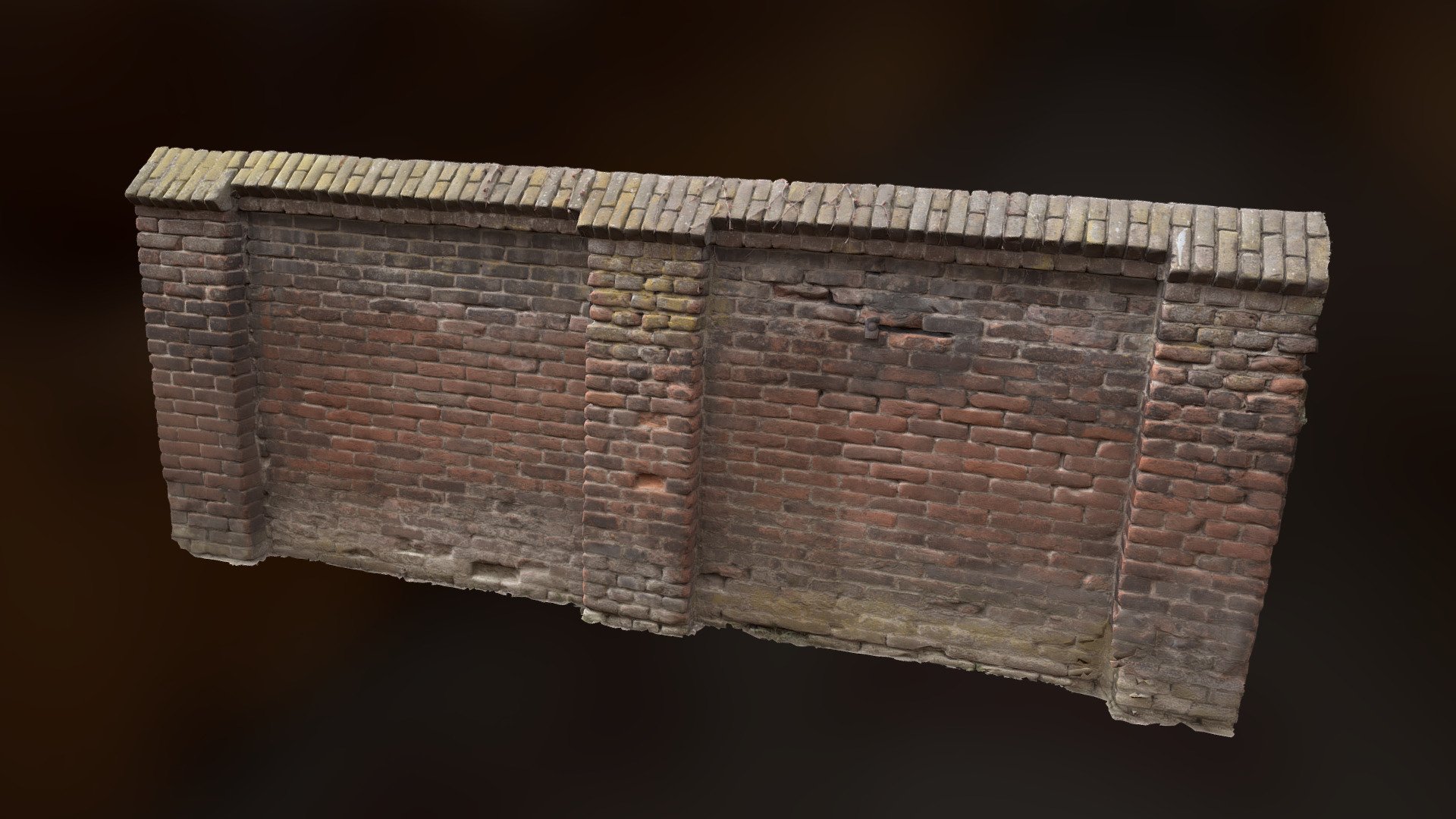 Church Brick Wall / High Poly Photoscan/ Free DL