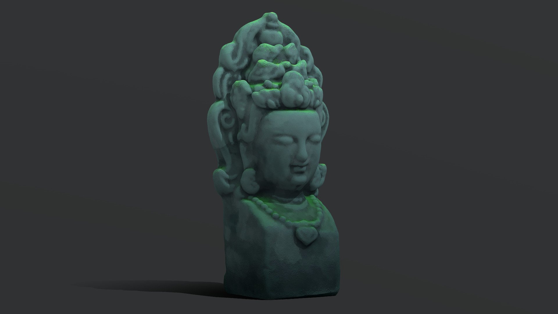 Buddha Face Statue ( ghibli style )