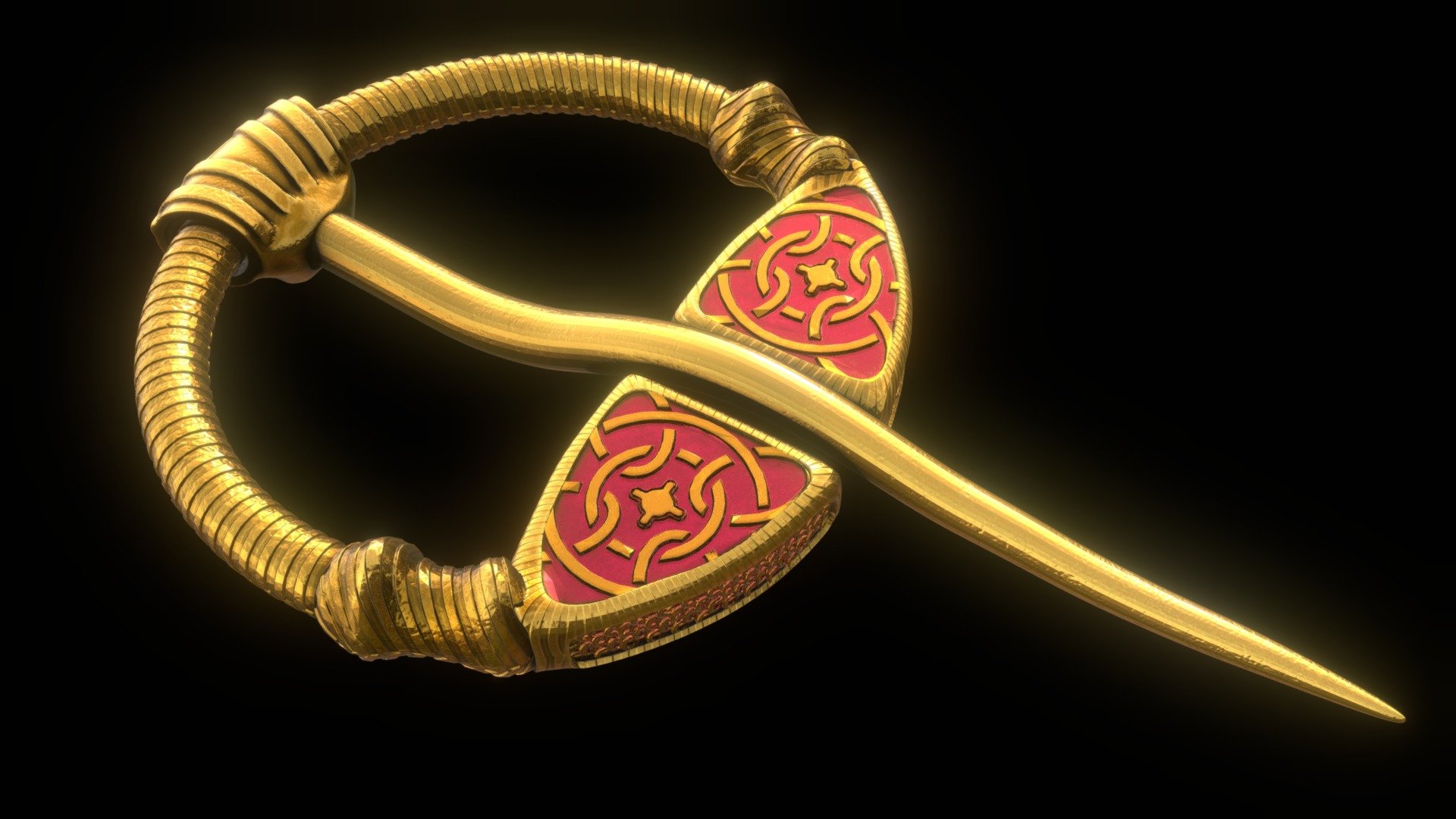 Celtic brooch - 3d printable