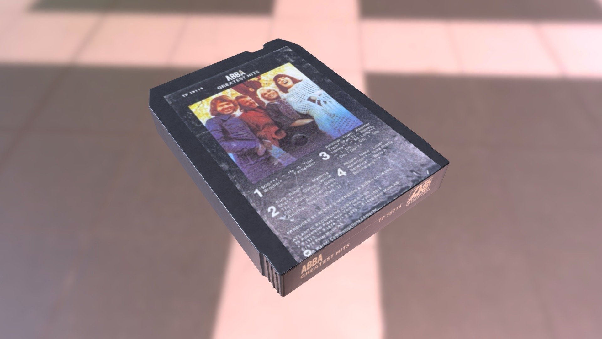 Vintage ABBA 8-Track Tape (low-poly)