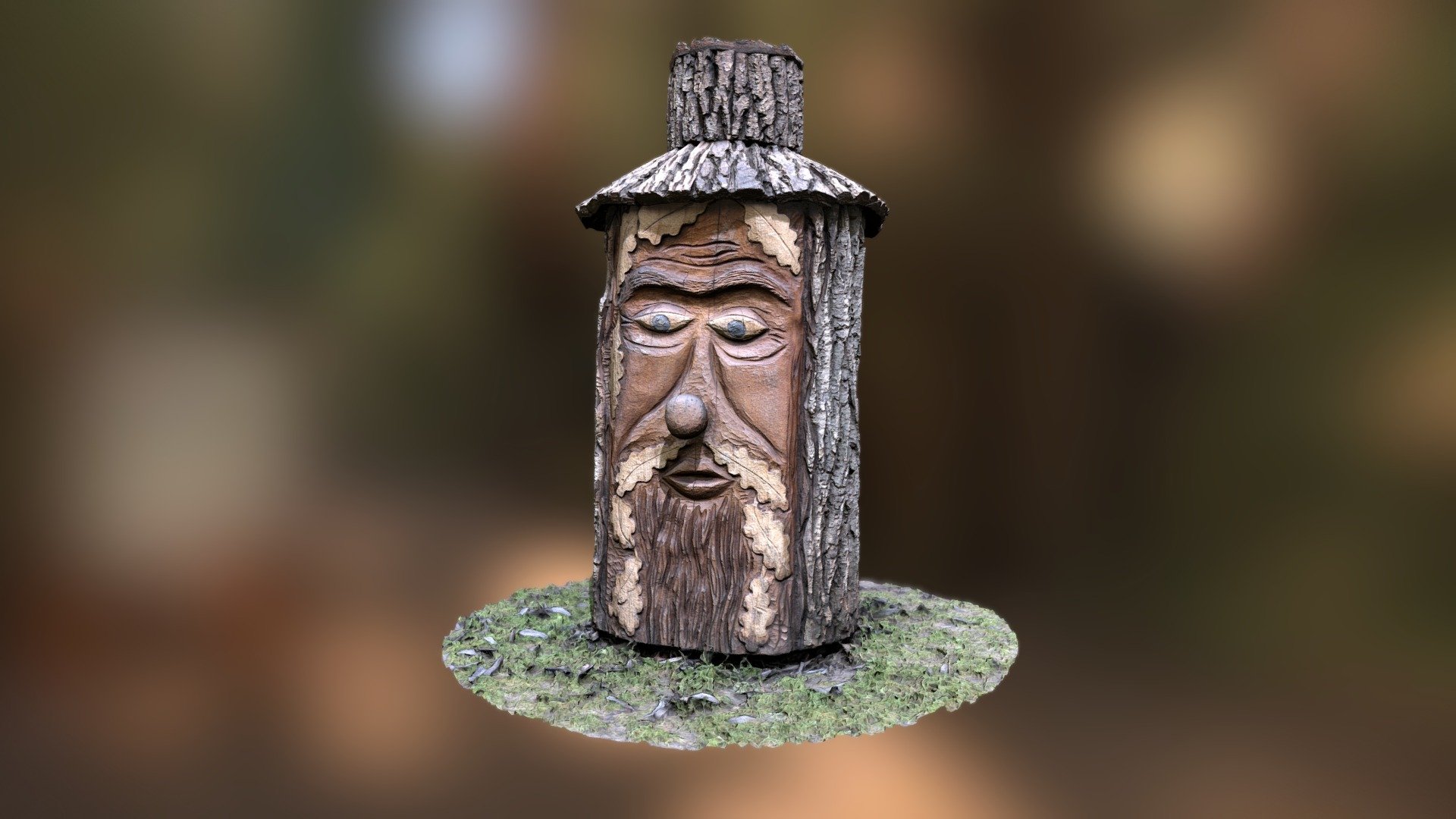 Dubák - wooden statue