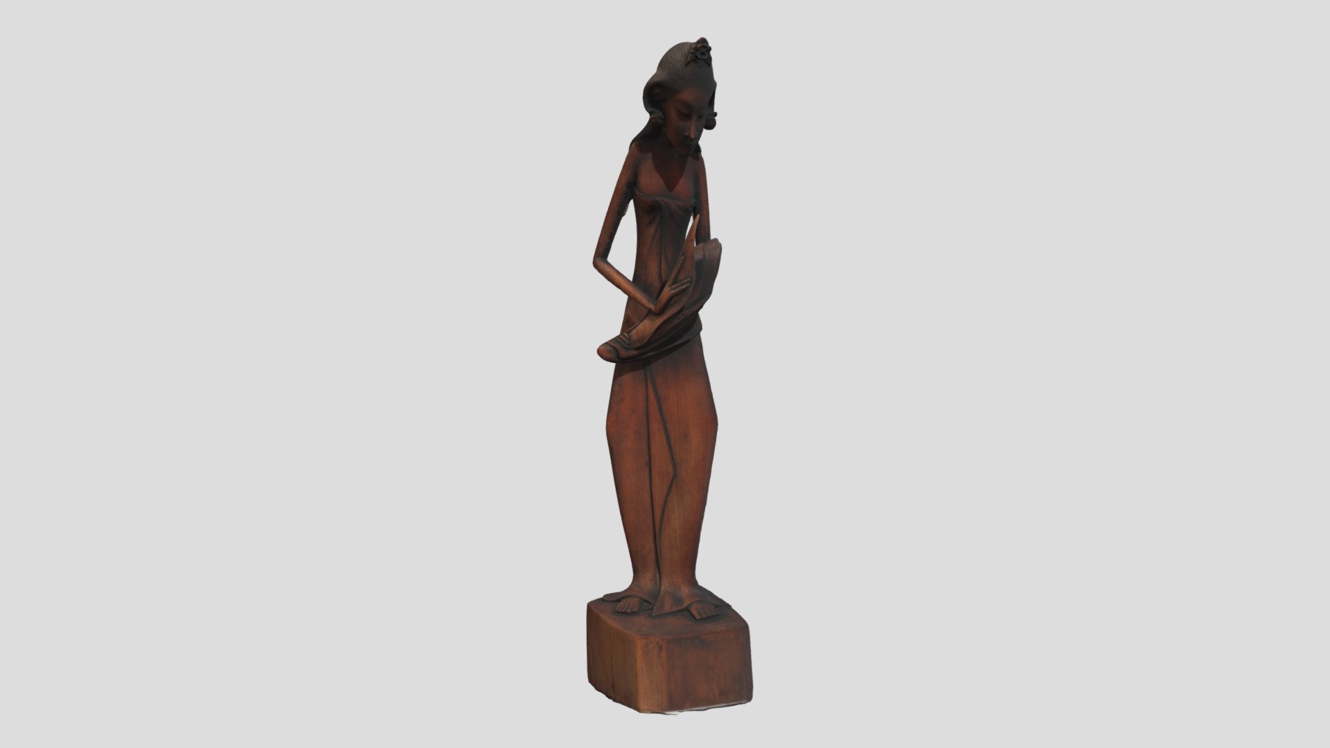 Wooden Carving of a Woman