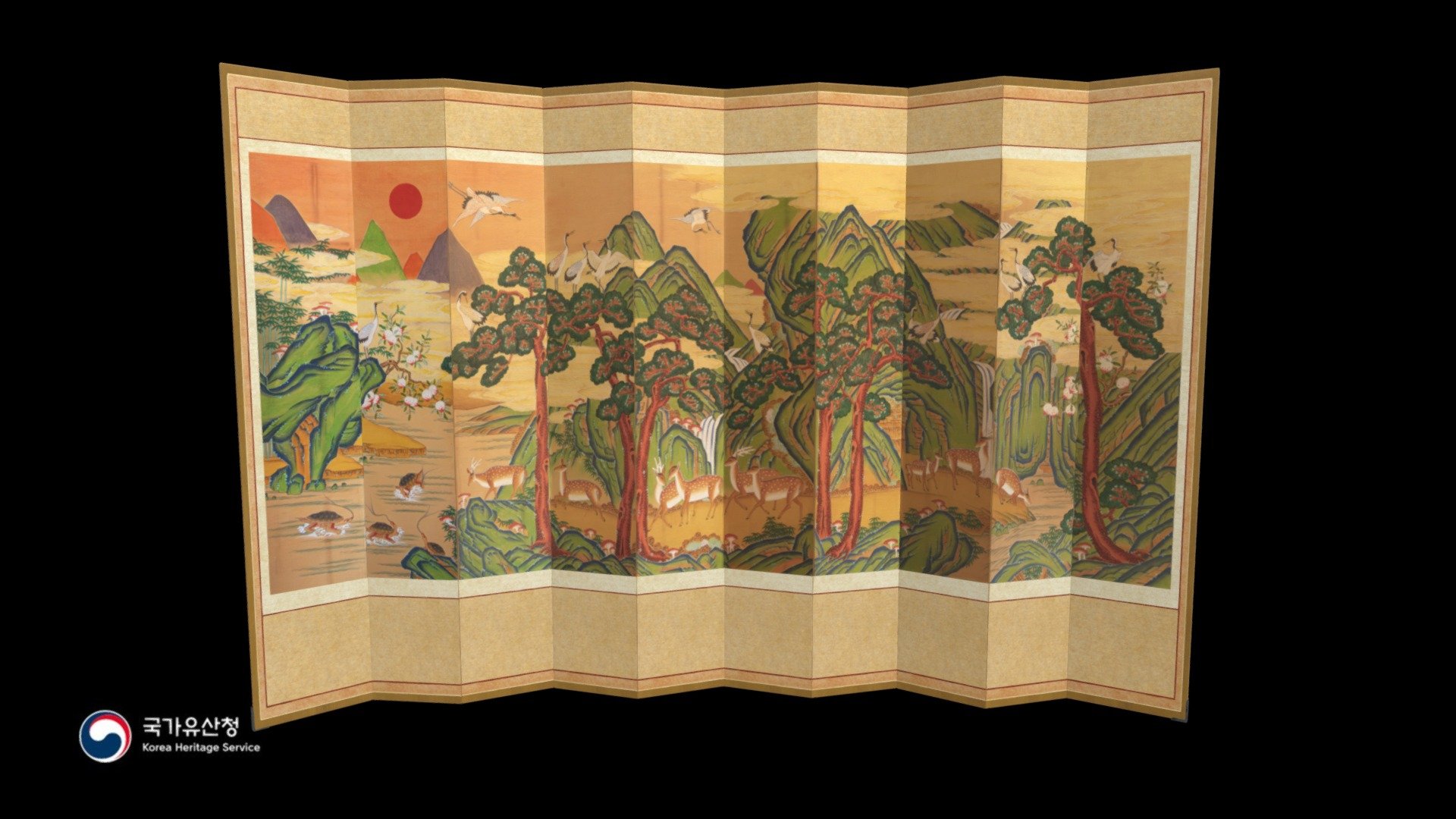 Gyeongbokgung_Manchunjeon_Foldingscreen