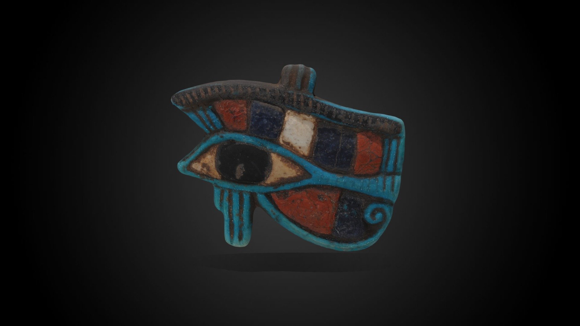 Udjat Eye of Ra, 1297-1185 BCE - with MTL file