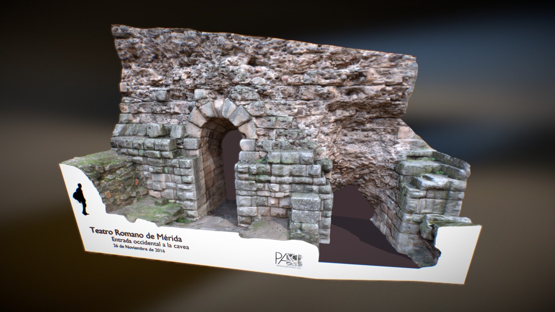 Entrada a la cavea del Teatro Romano de Mérida