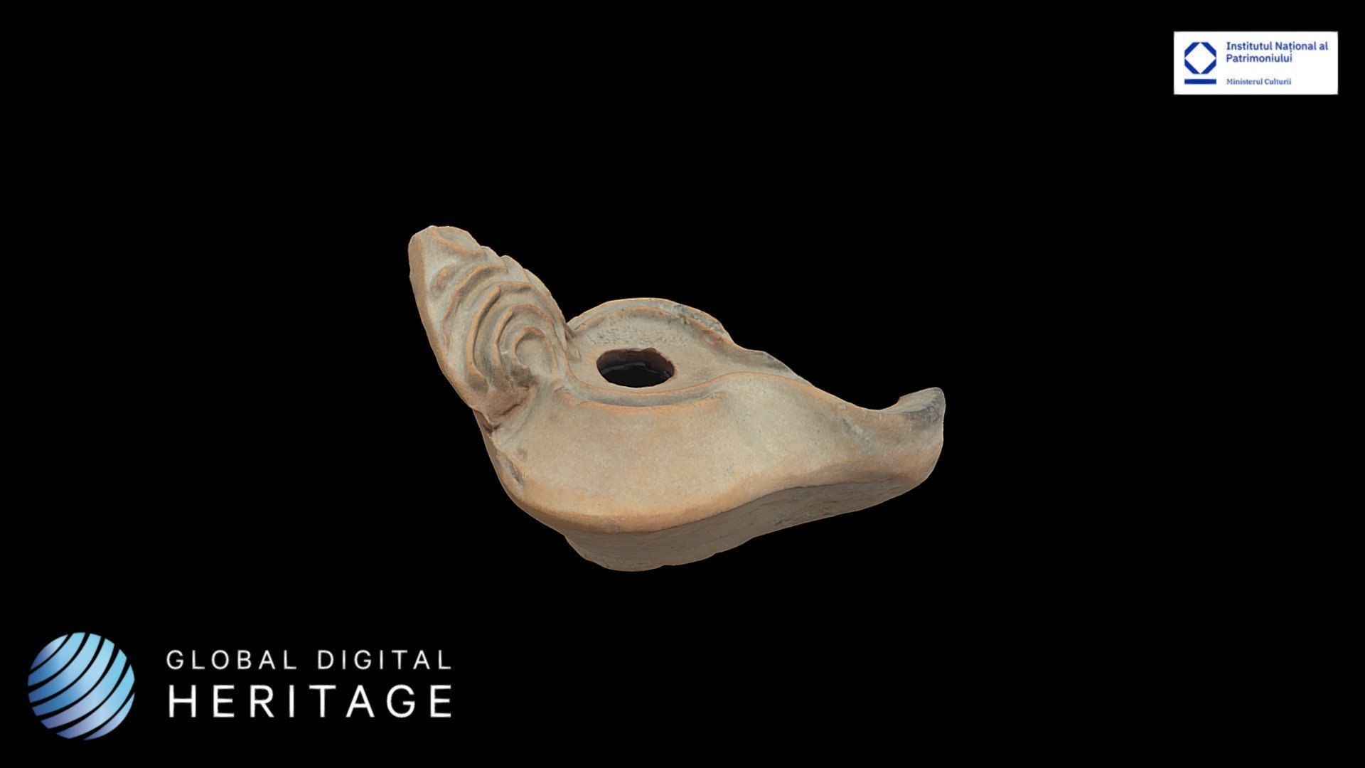 Ceramic oil lamp