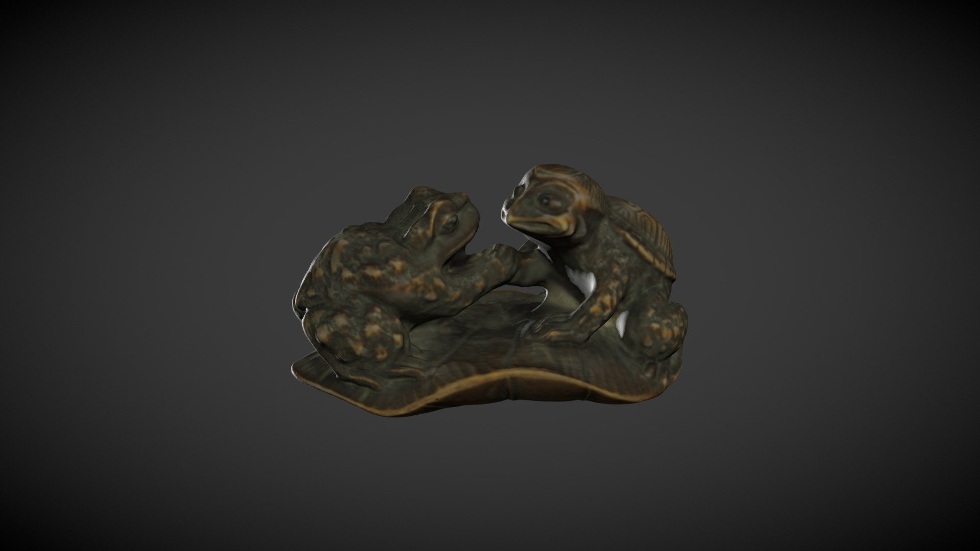 Netsuke - Kappa And Toad