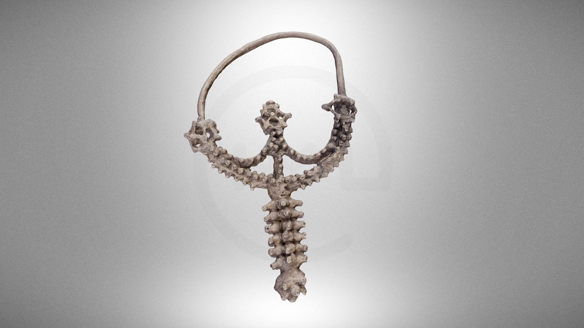 Earrings with corn pendant