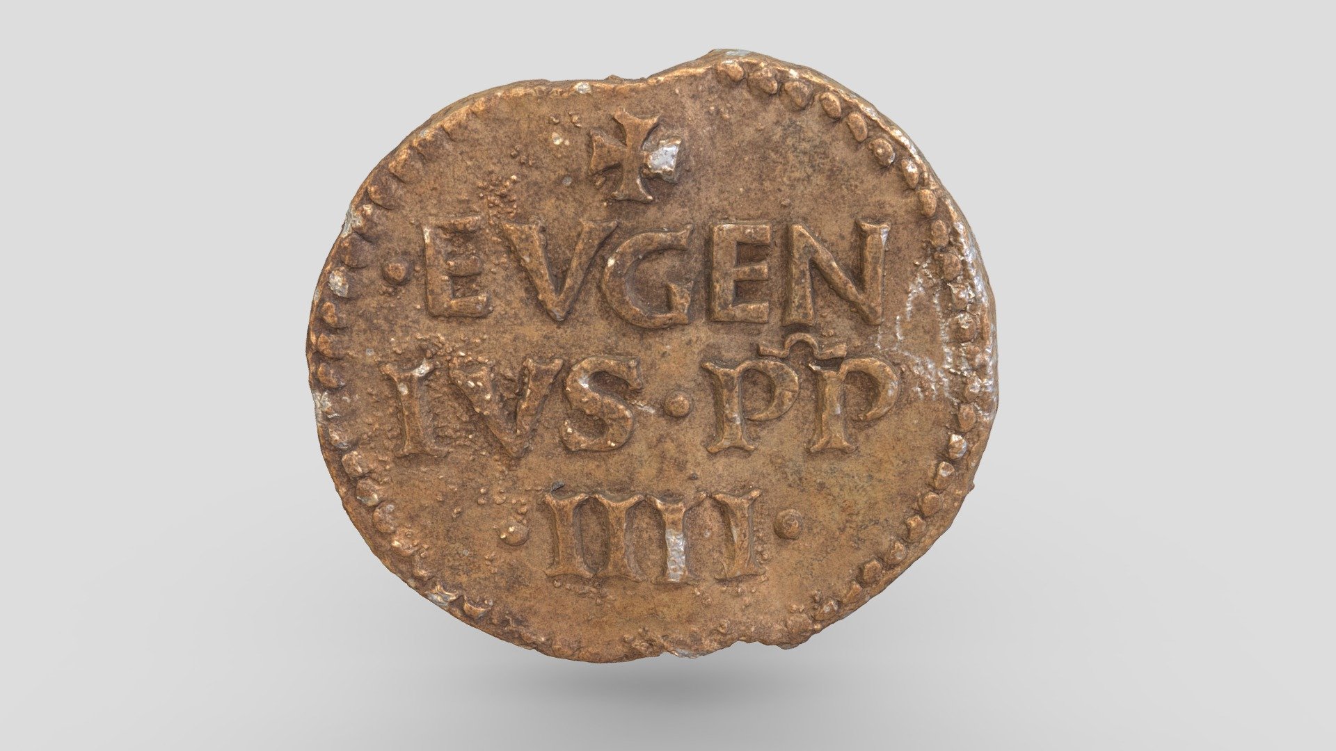 Pauselijk zegel, bulla | papal seal (1431-1447)