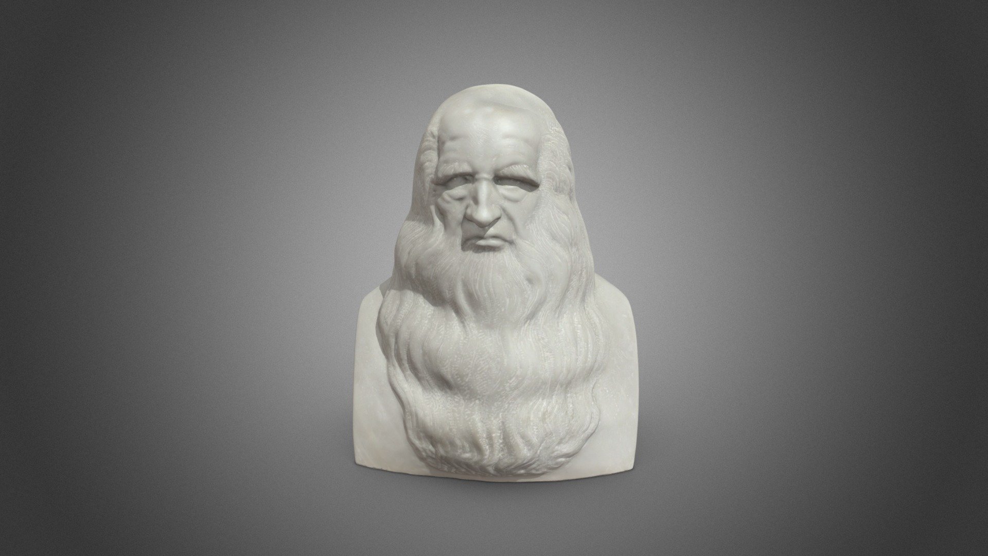 Marmorbüste: Leonardo da Vinci