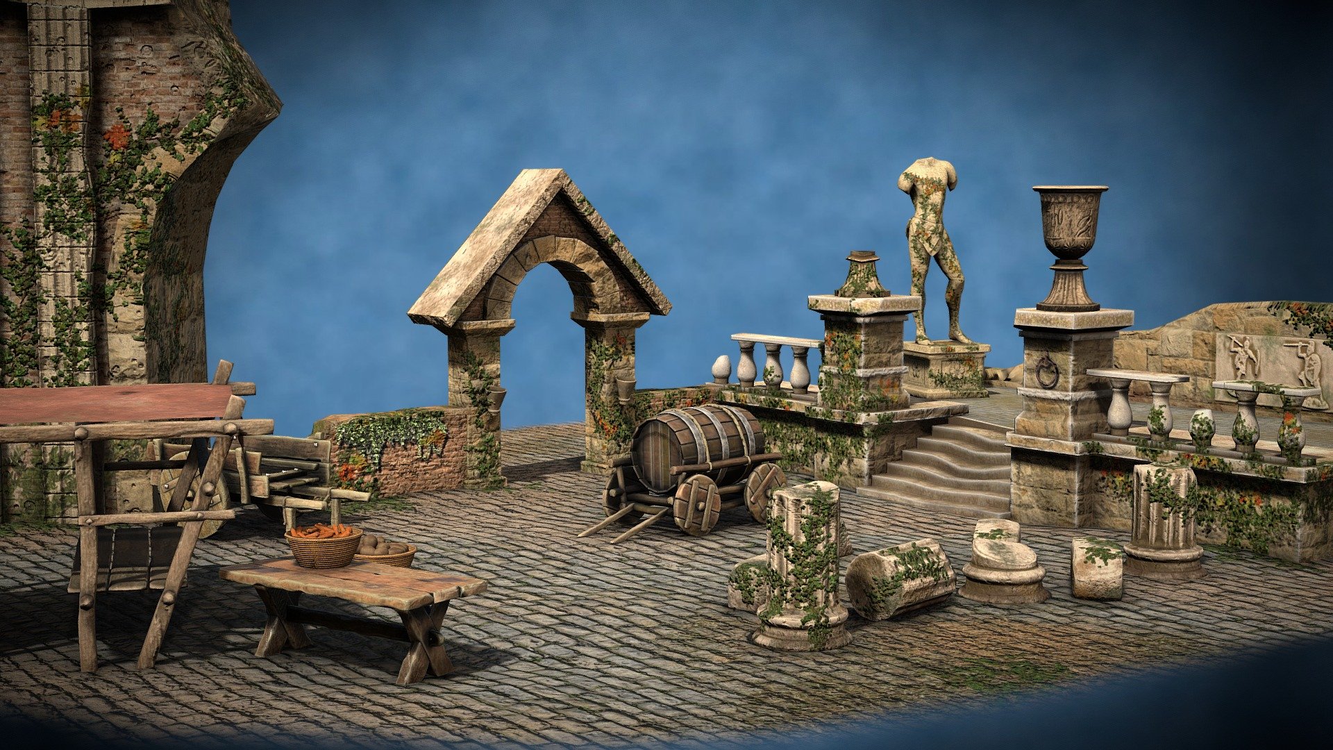 Roman Ruins in Medieval London