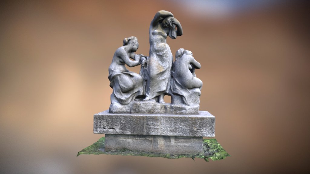 Sculpture Girls after bath