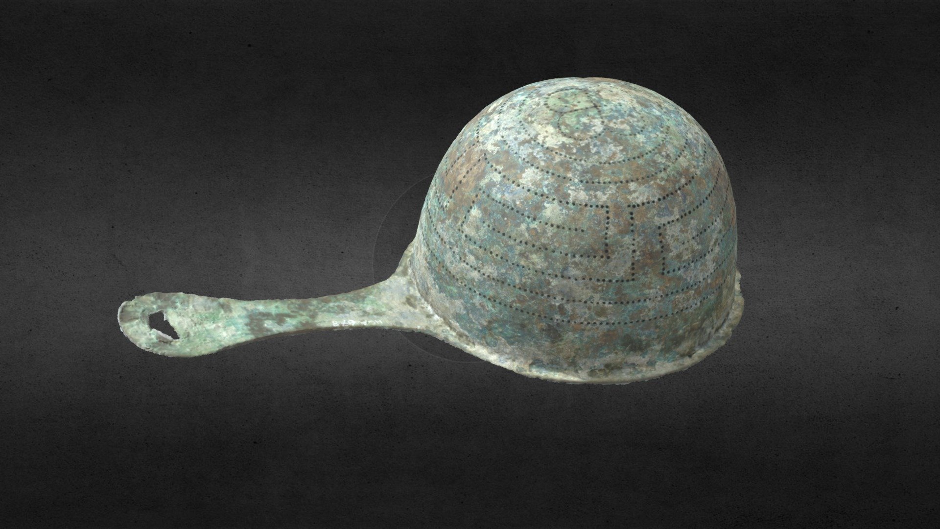 Roman, Bronze, Wine Strainer