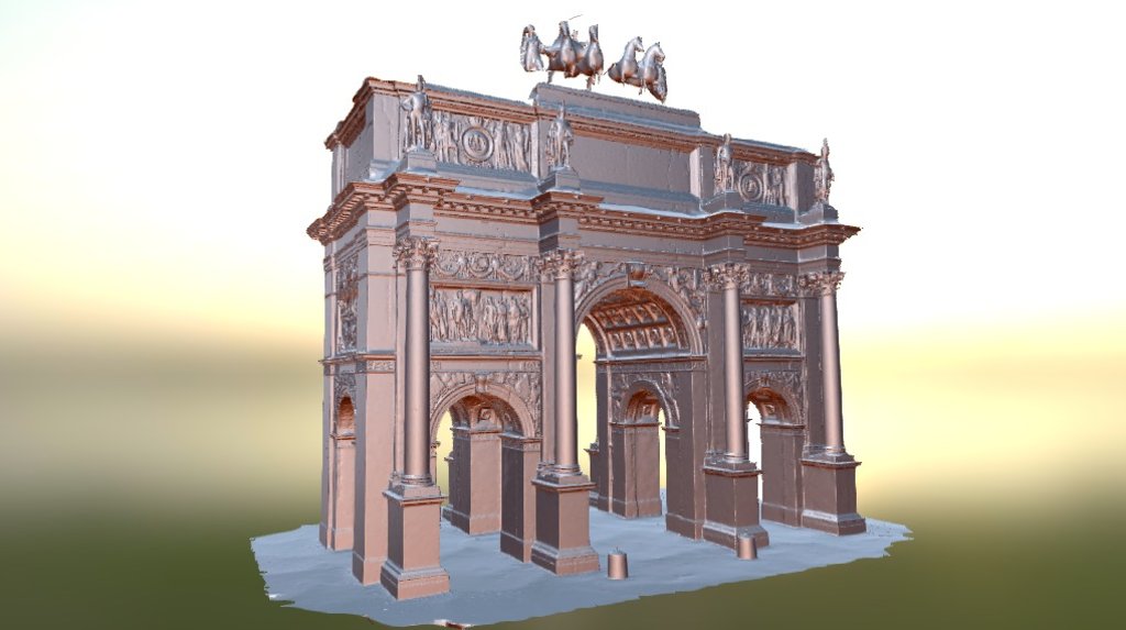 Arc De Triomphe Du Carrousel, Paris-Textureless