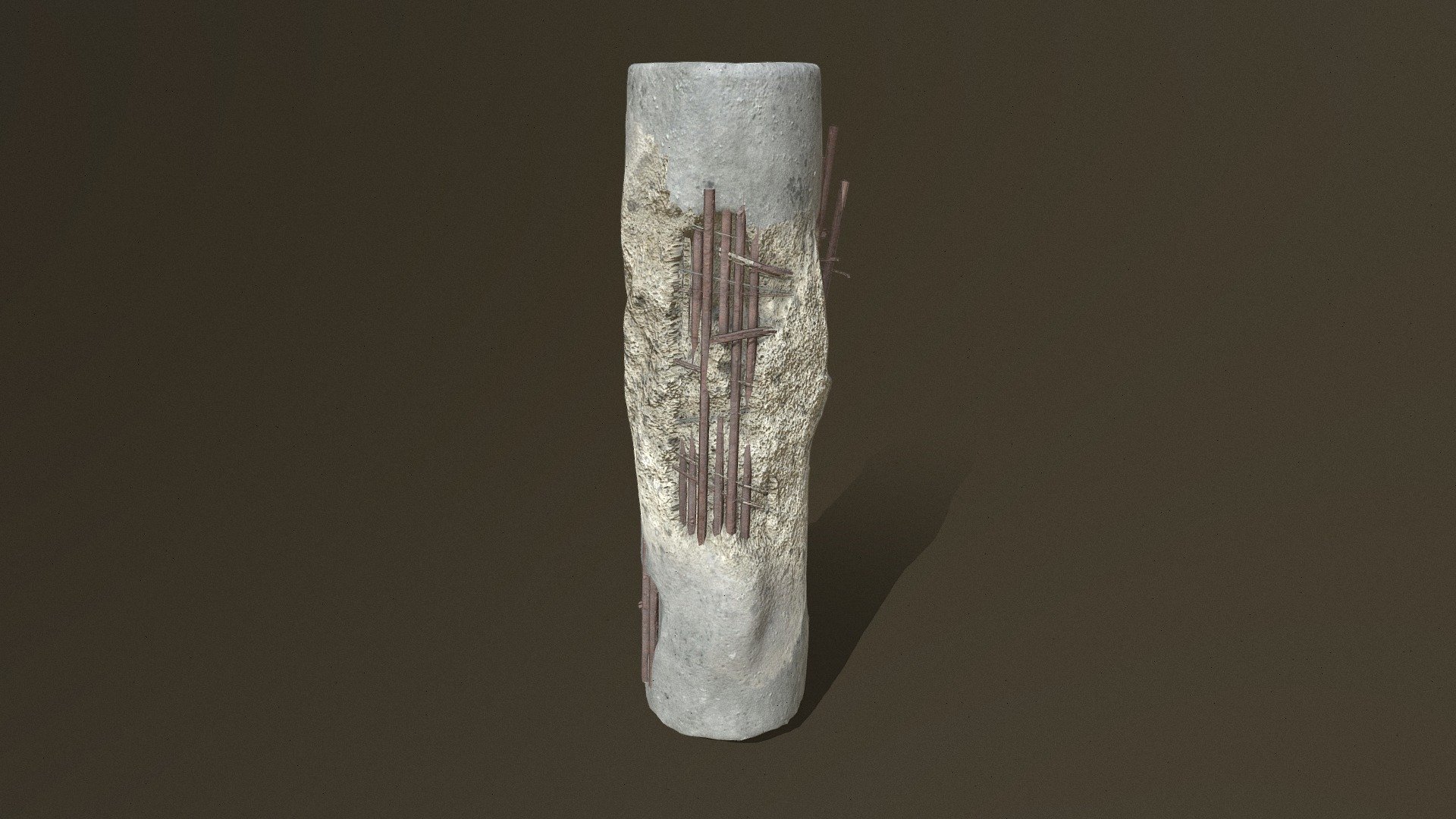 Broken Pillar Concrete Damaged
