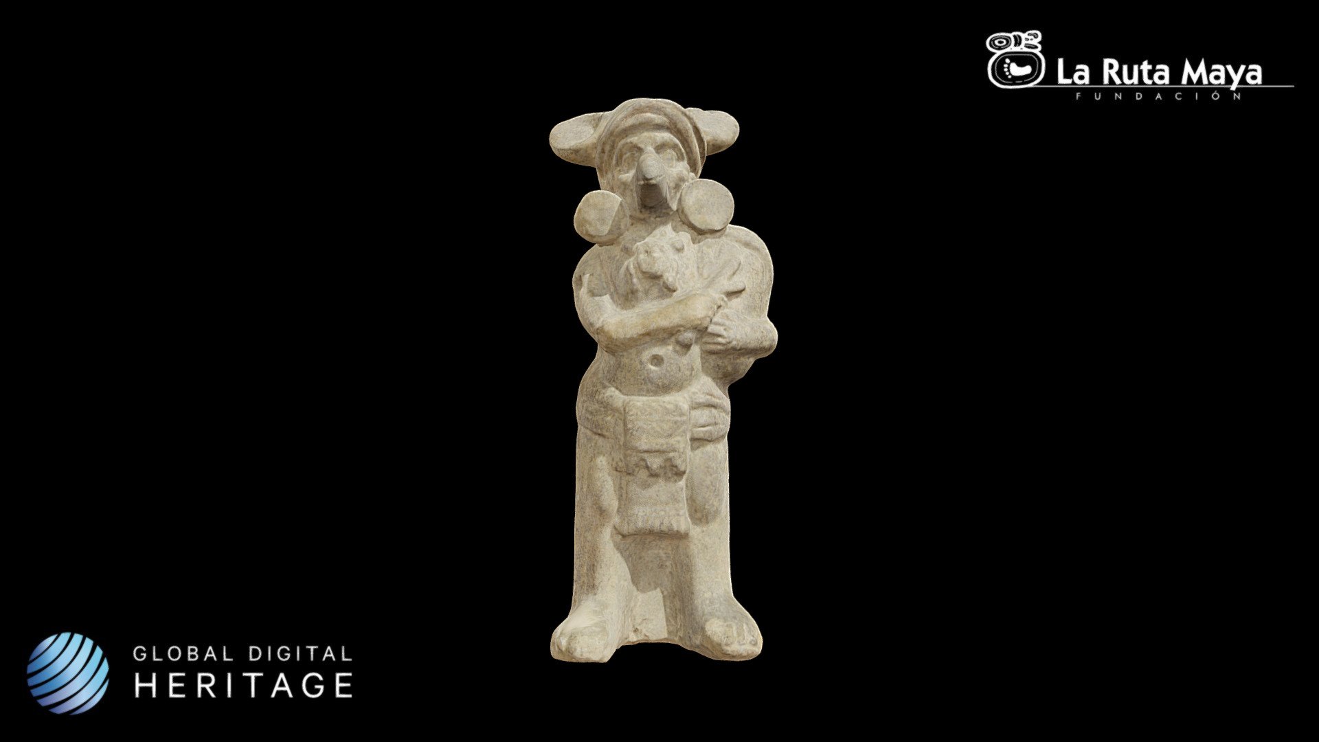 Male Figurine with Animal Mask