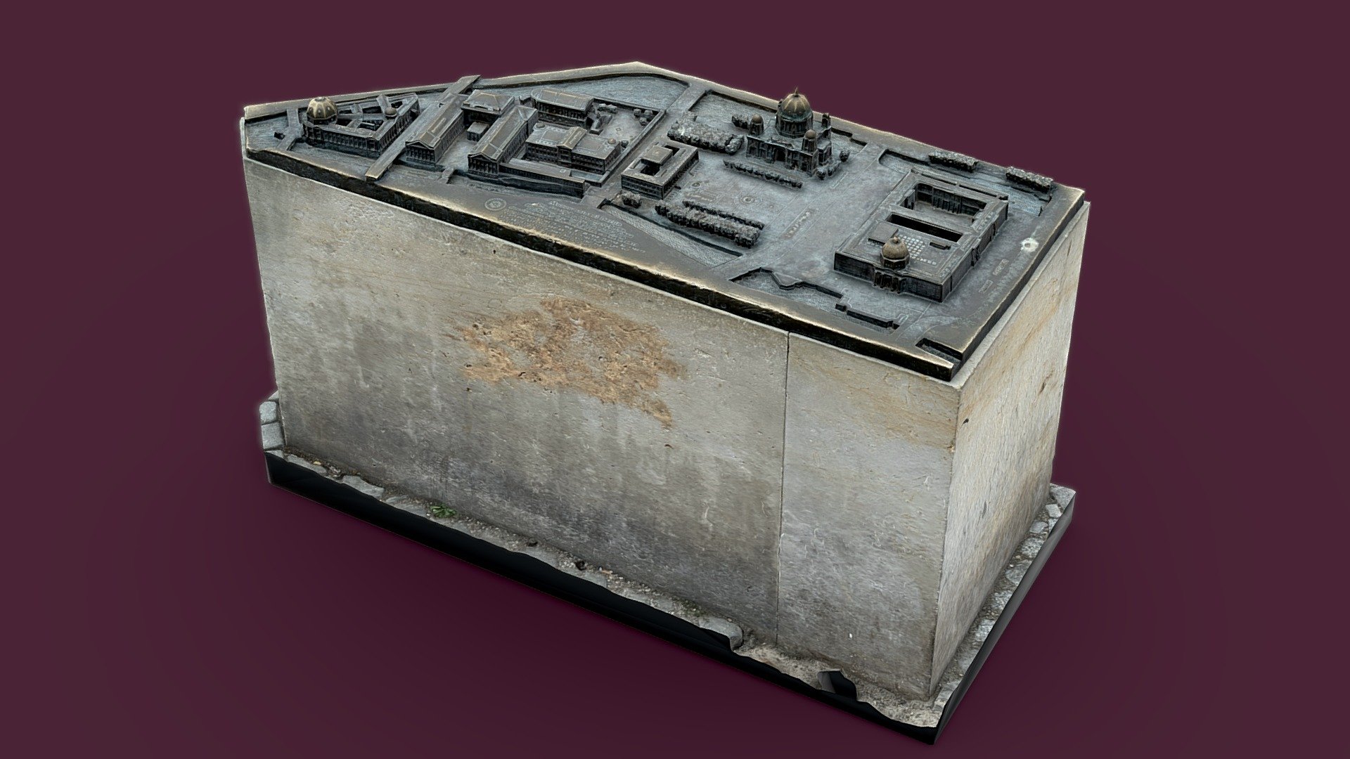 Tactile model of Museum Insel, Berlin, DE
