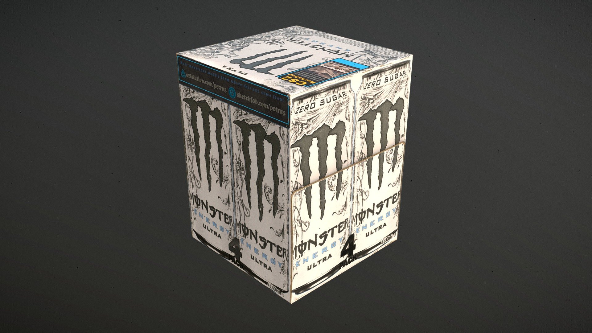 Monster Ultra White x4 Pack