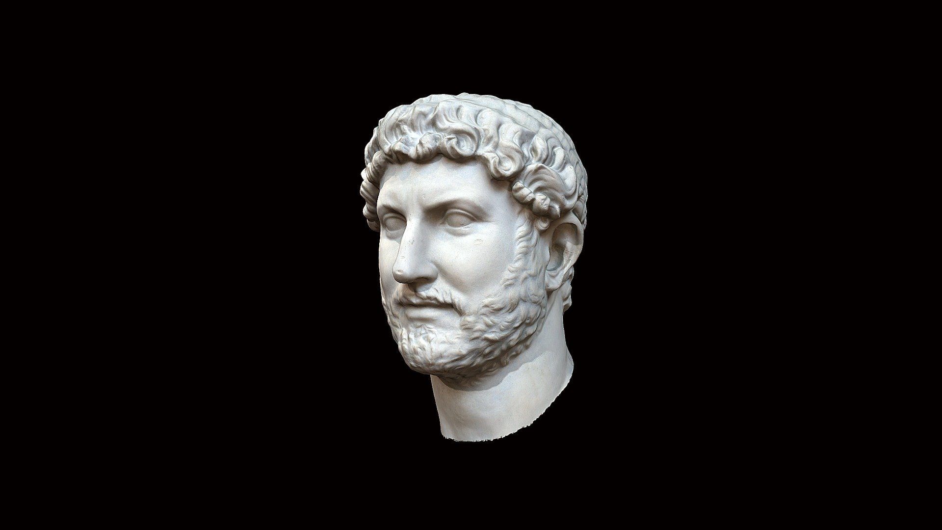 Head from a bust of Hadrian