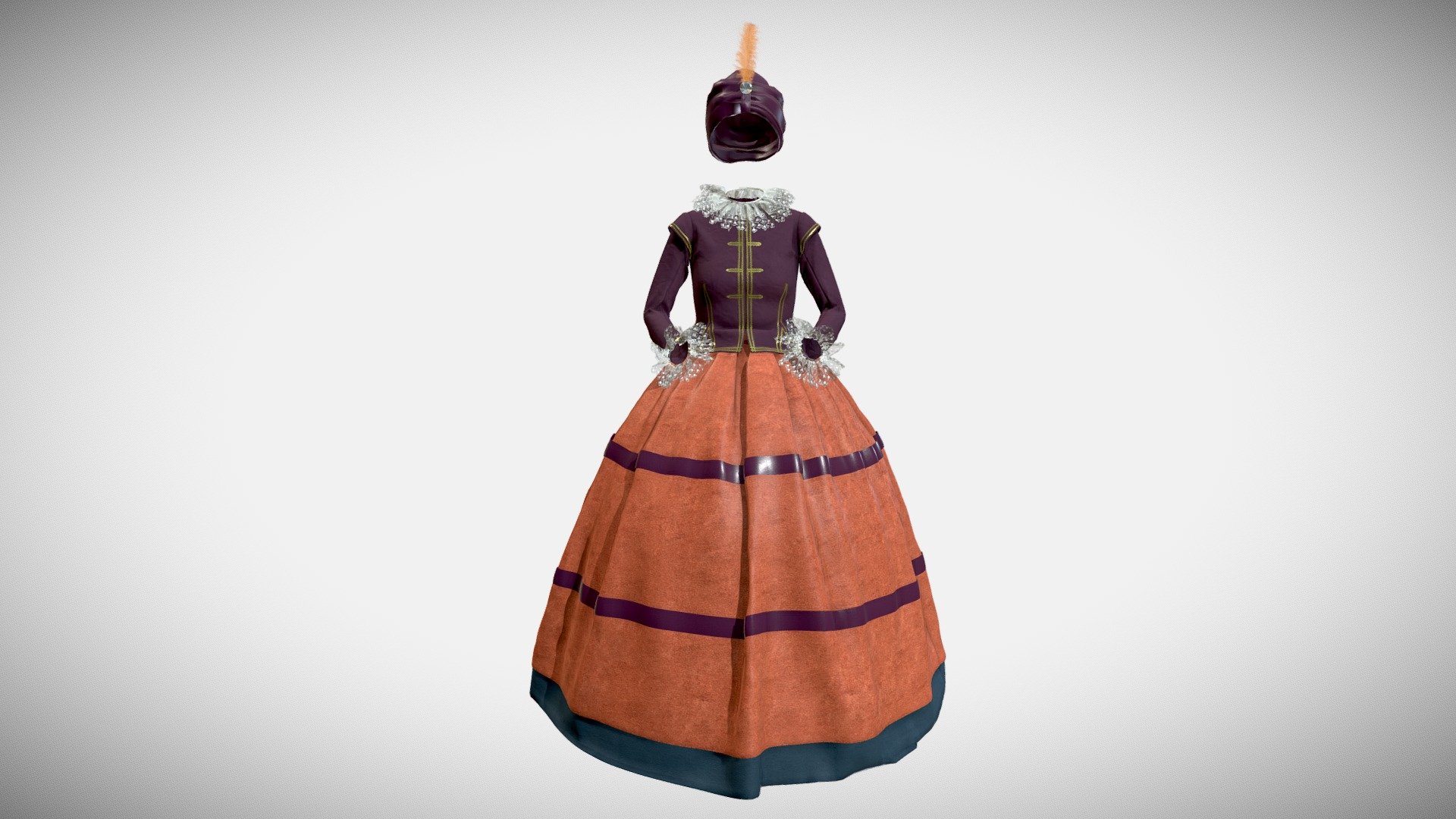Pigasia’s costume from a traditional engraving