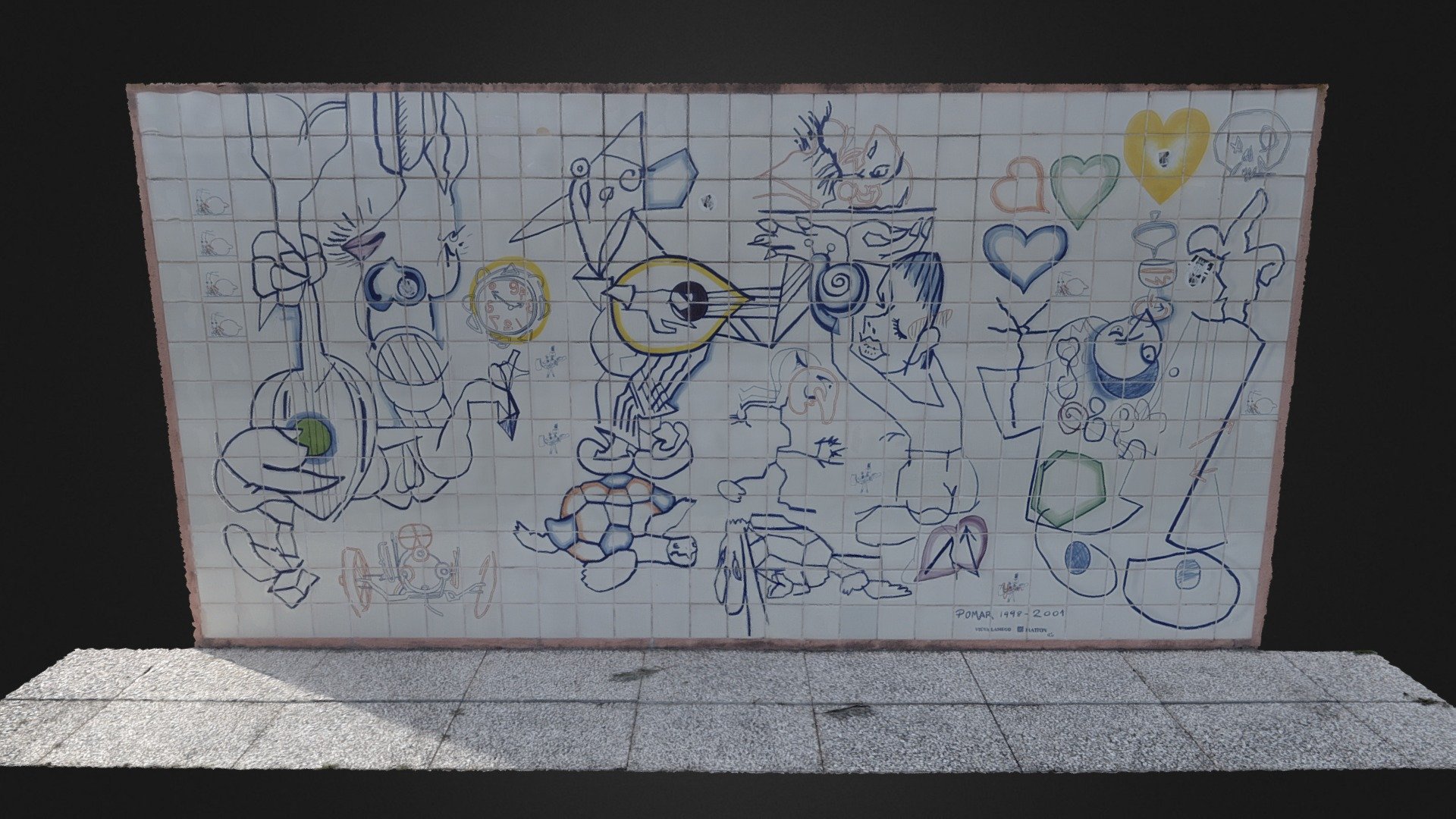 Tile Panel by Júlio Pomar