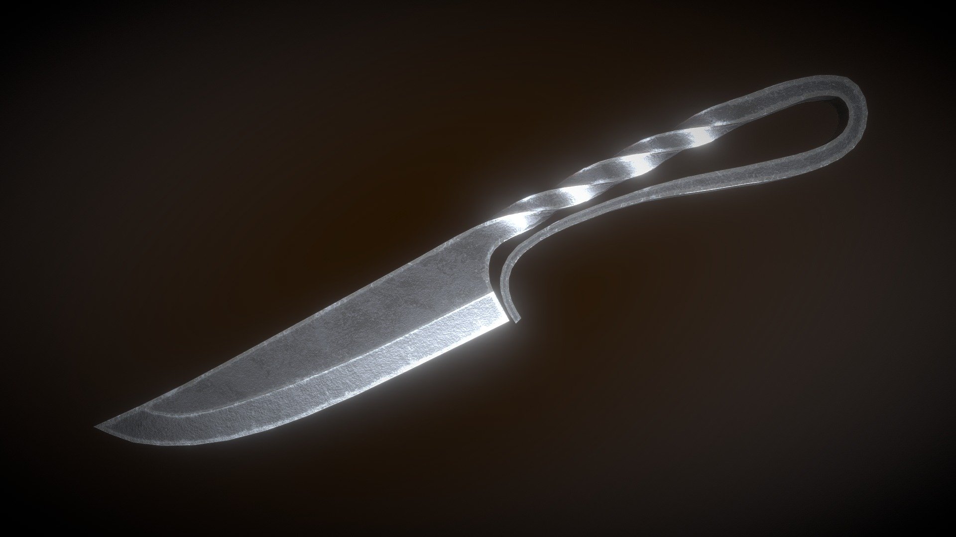 Viking knife (low Poly and free)