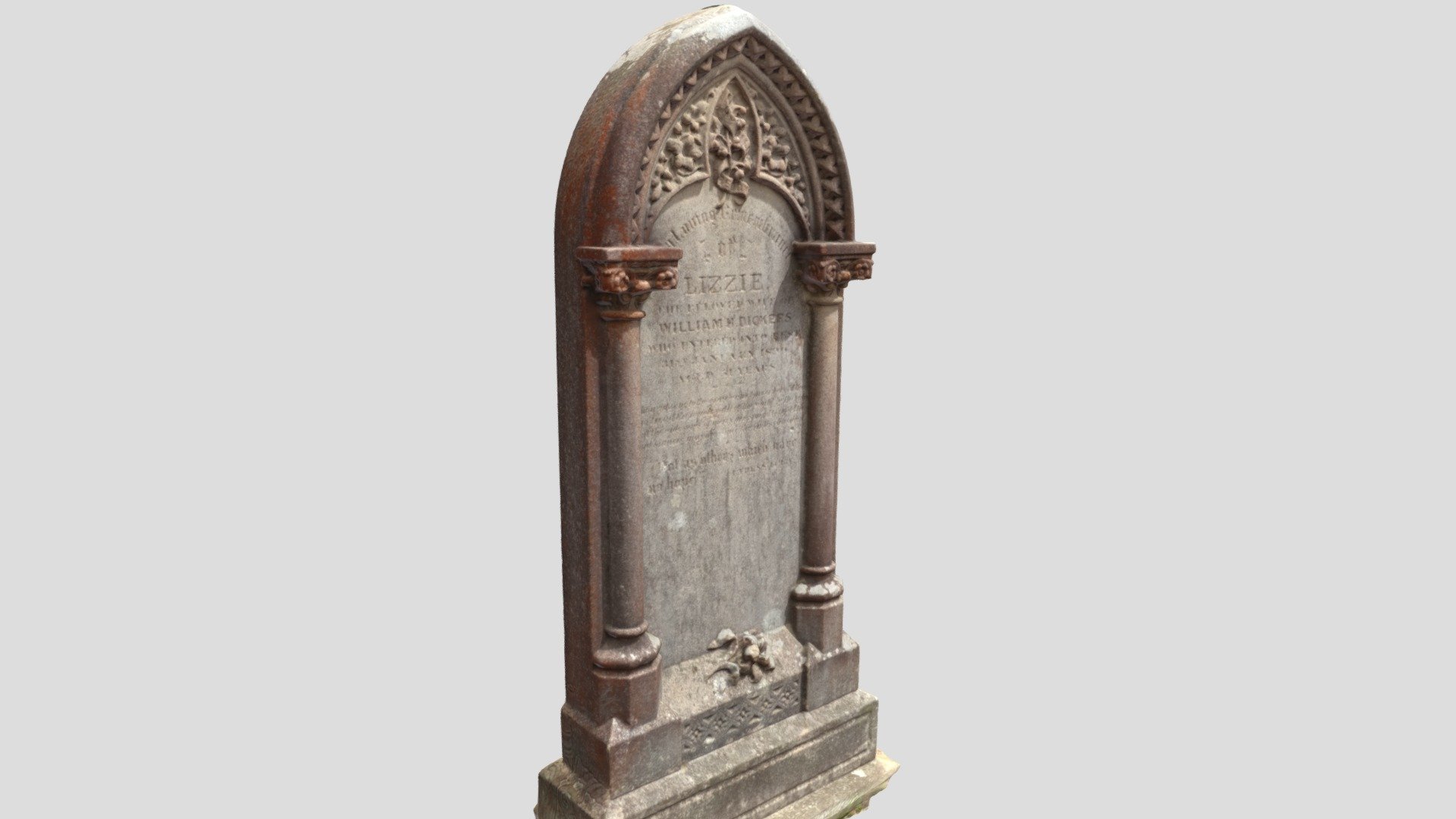 Carved headstone - Rookwood Cemetery  Sydney.