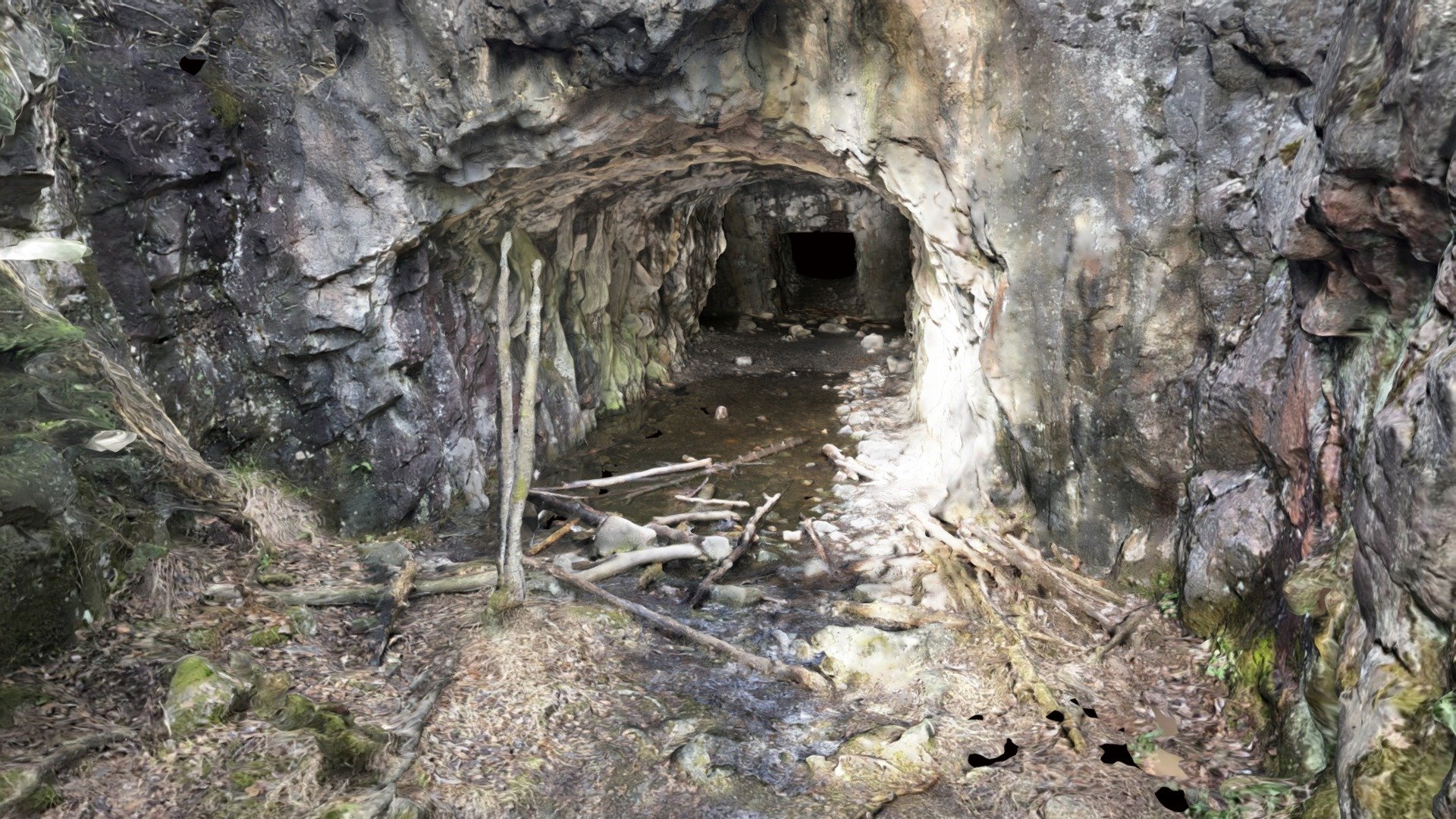 Cave in WW1 base, Kivikko, Helsinki, Finland