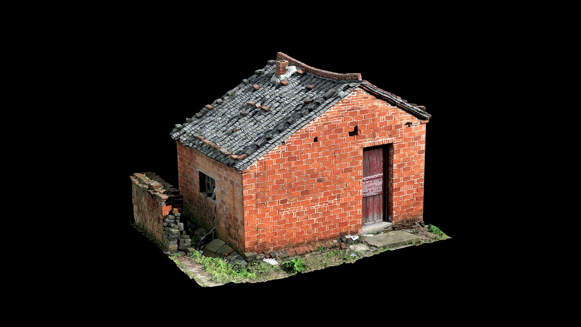 Door Brick Wall Building 5-Freepoly.org