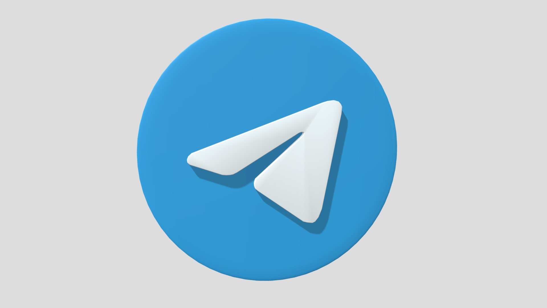 Telegram 3D-icon