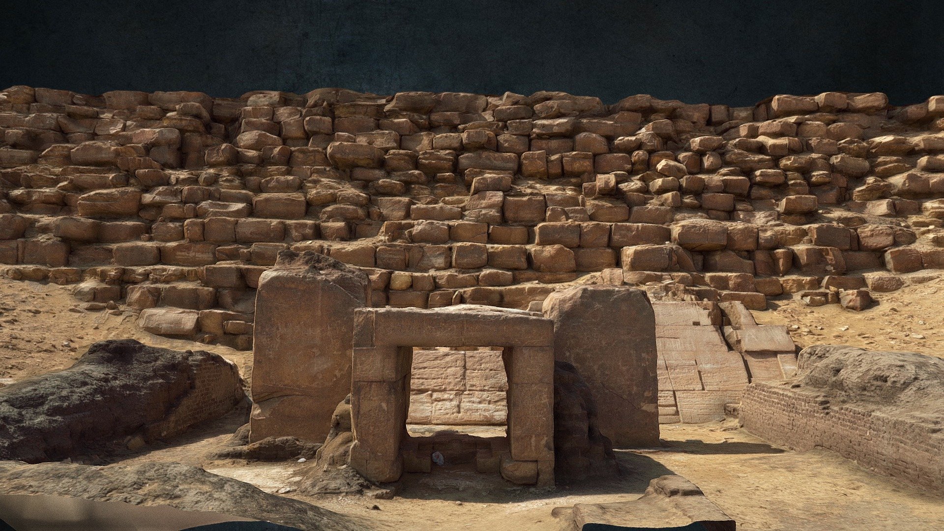Bent pyramid Temple | EGYPT