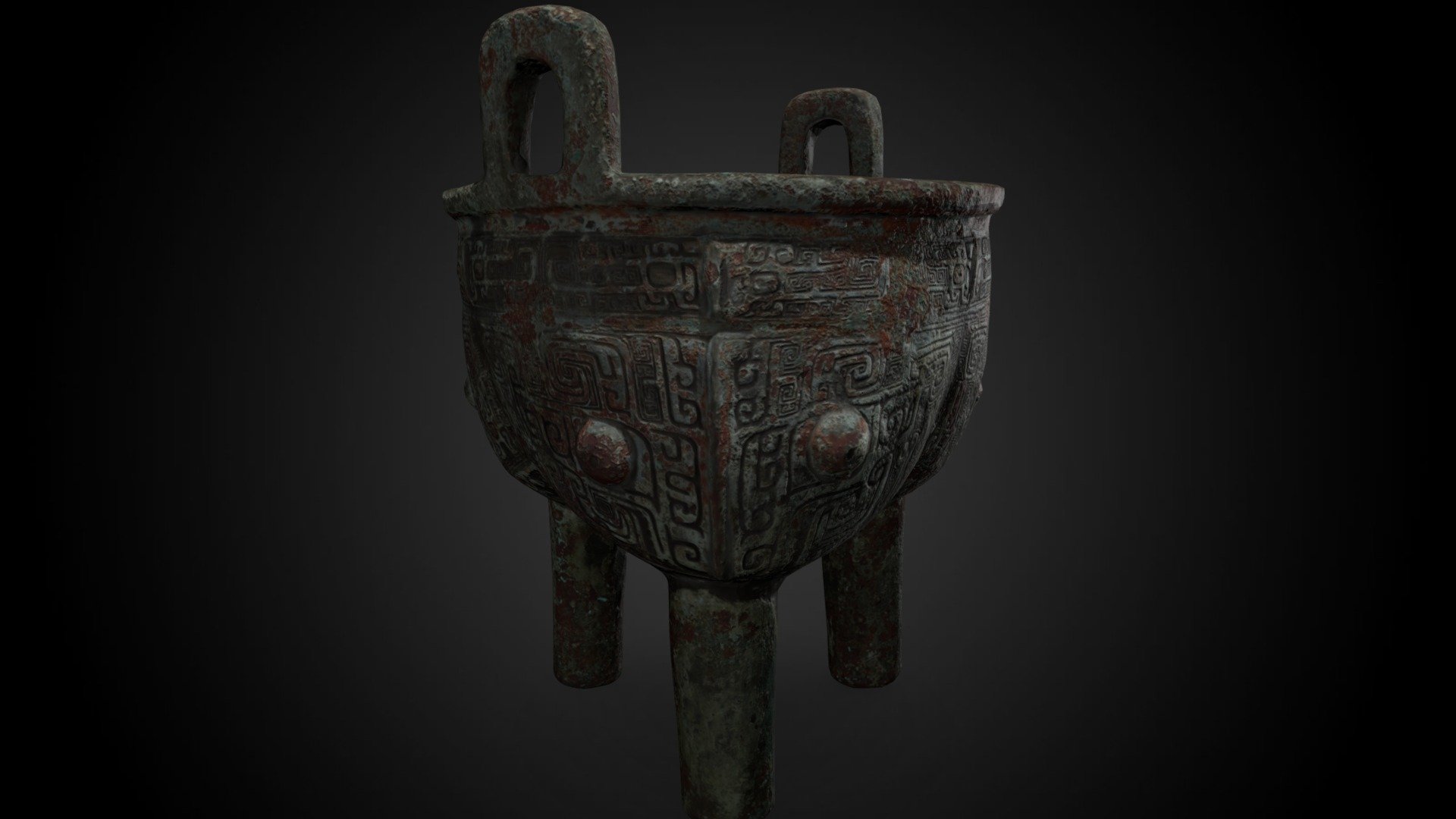 Lower-poly Liding food vessel, 12th-11th C BCE