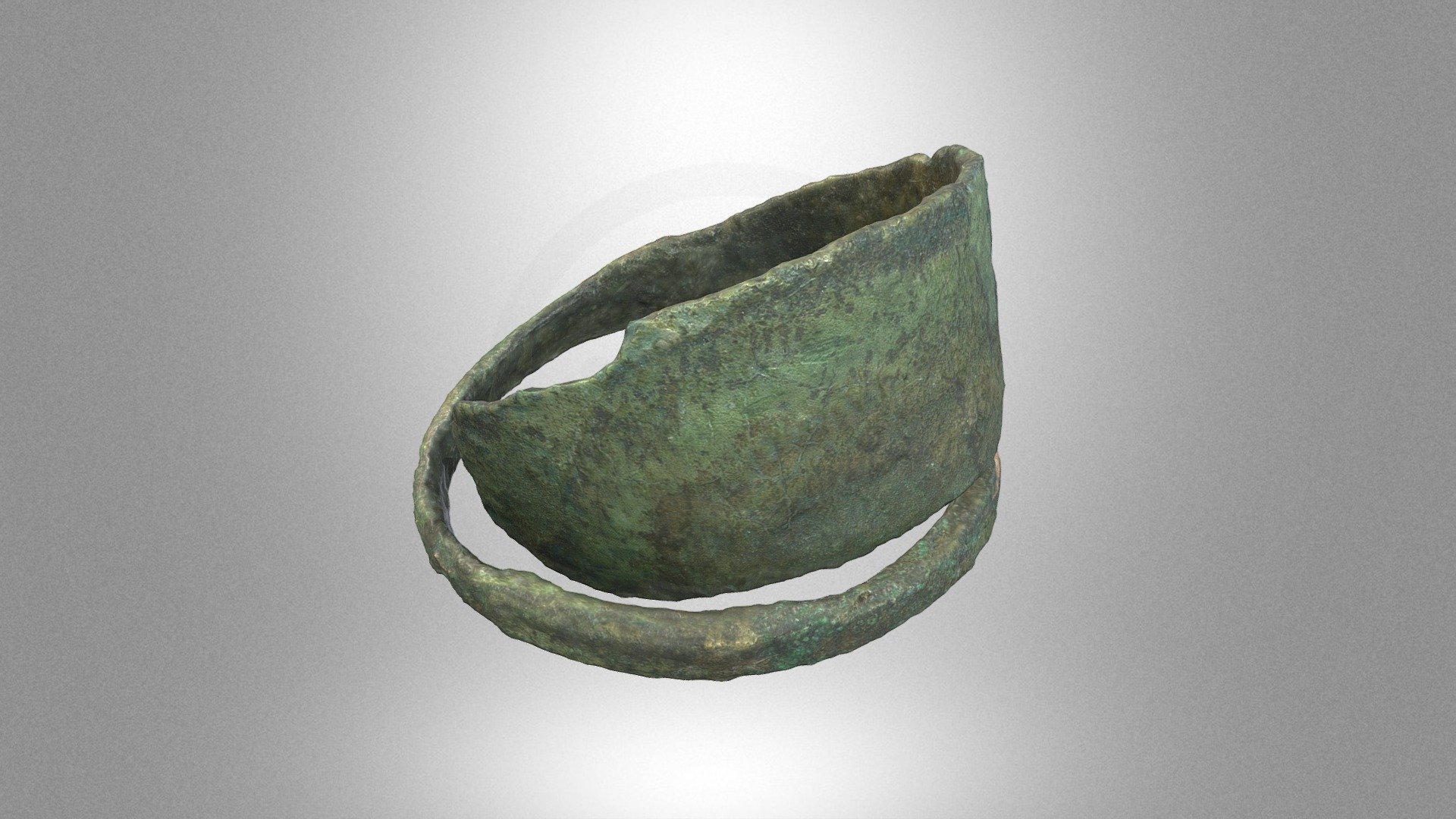 Copper temple ring