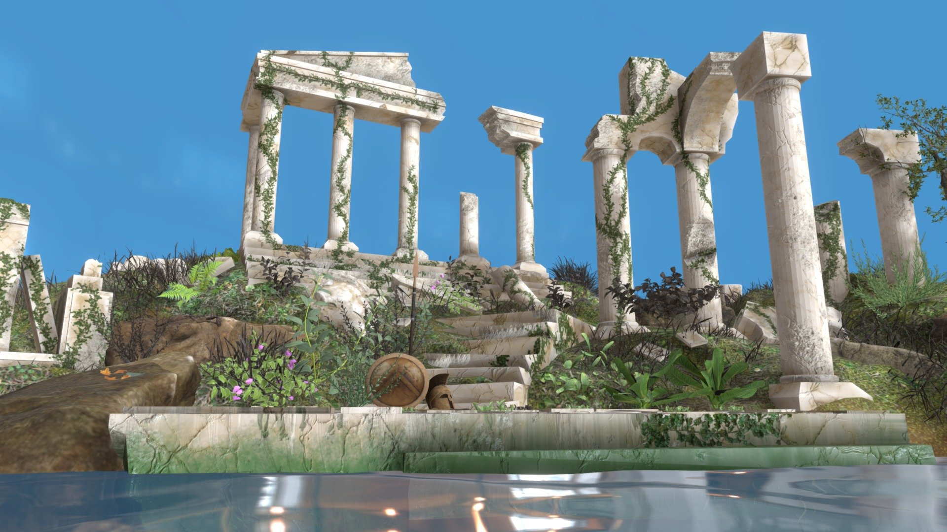 "Ancient Ruins" Diorama
