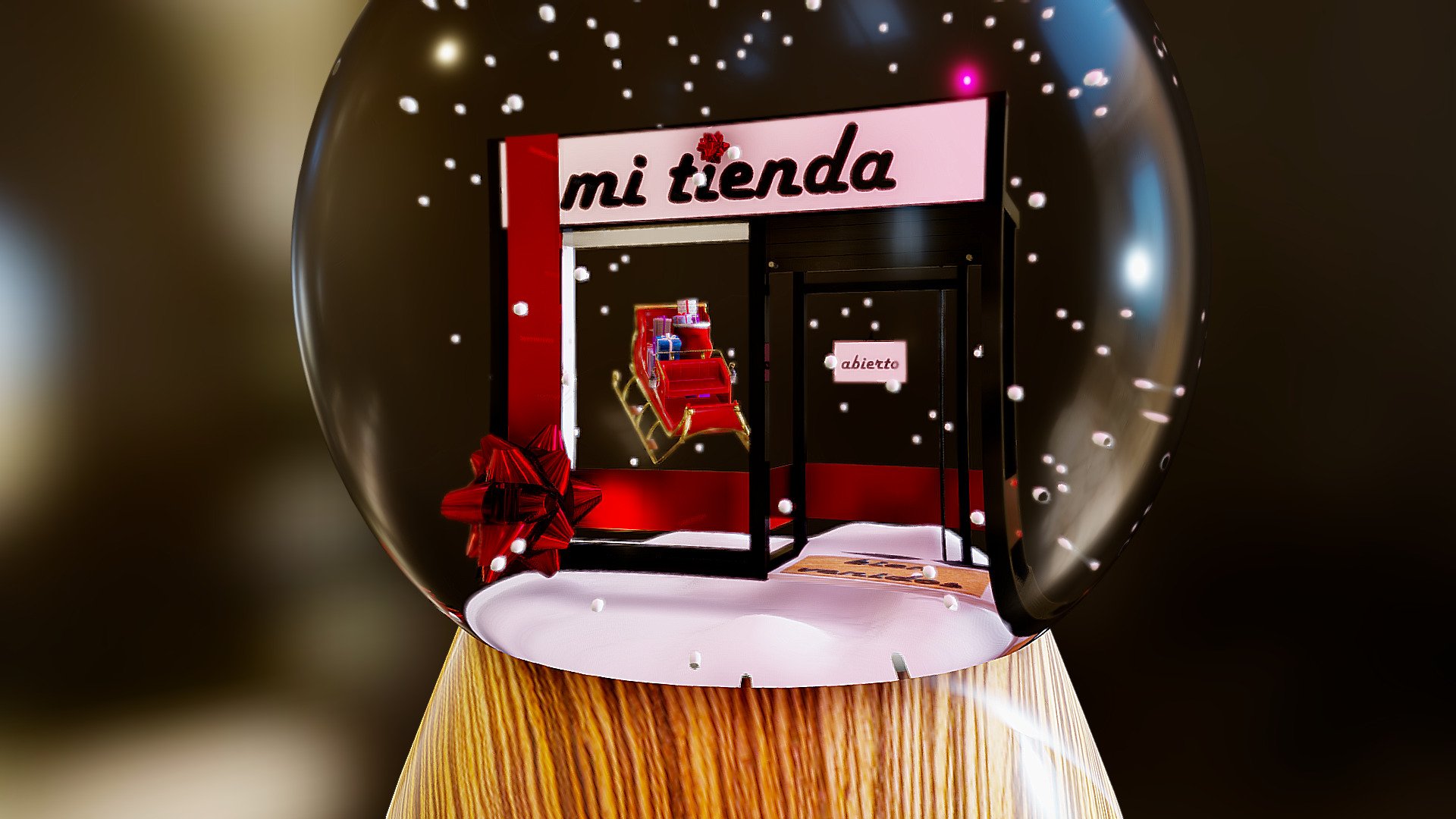 Christmas storefront Dome