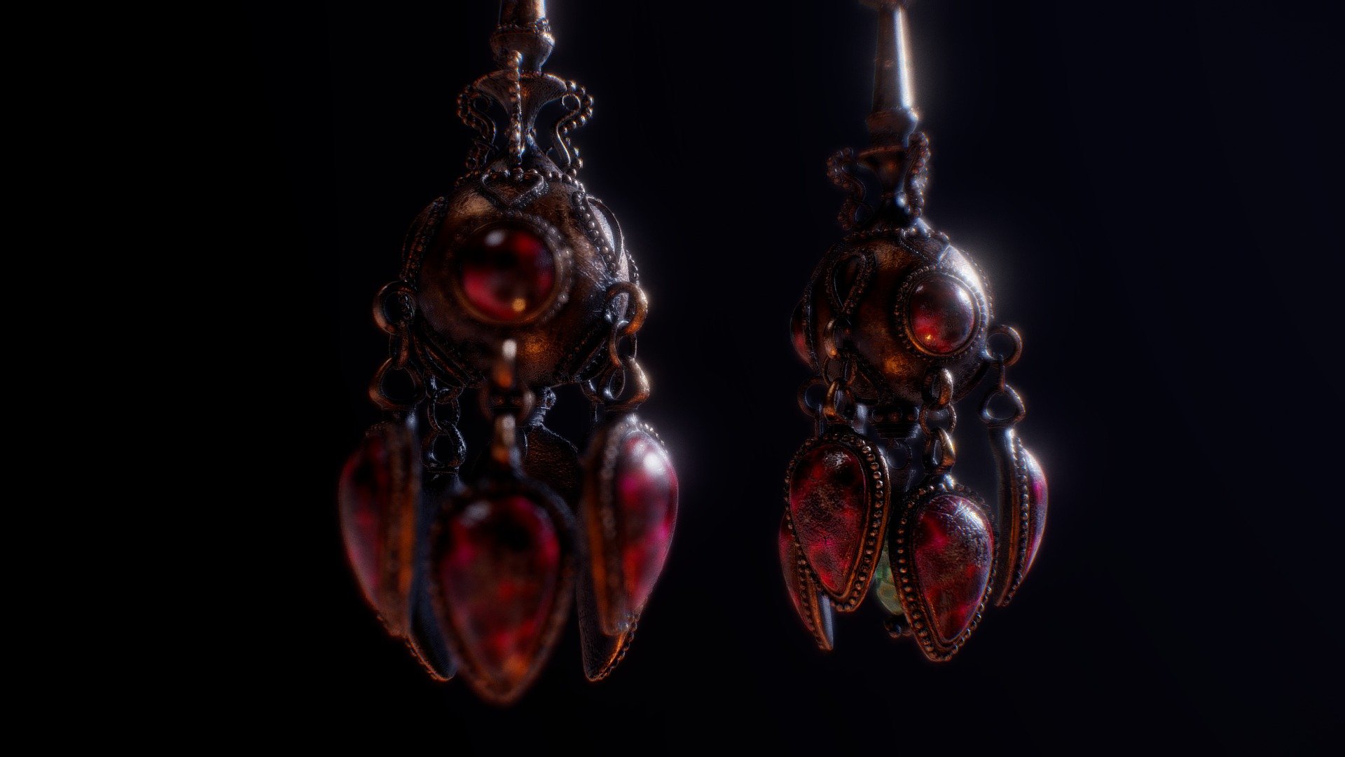 Earrings, Seleucid Empire, 305 - 224 BCE