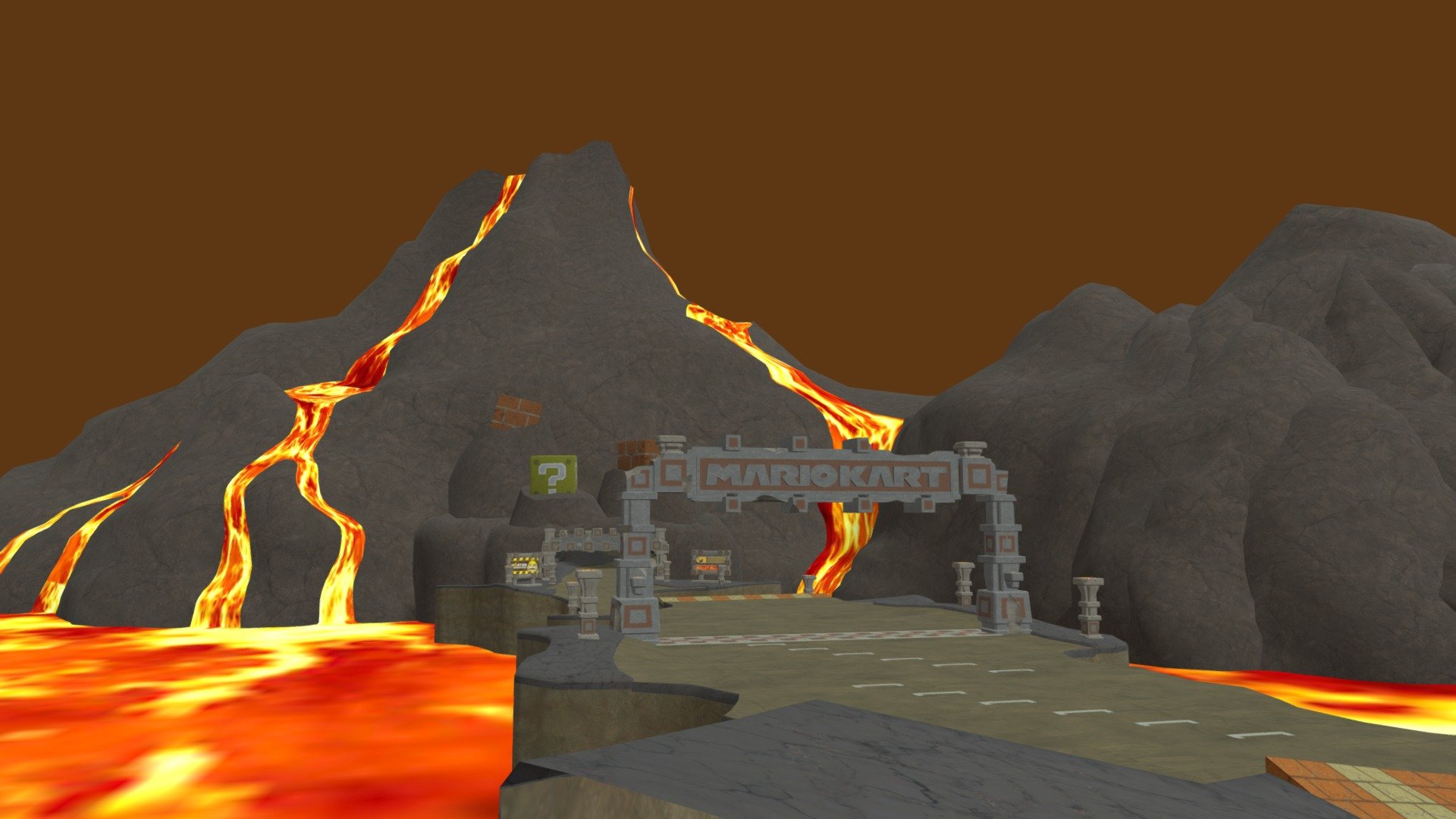 Mario Kart 8 - Wii Grumble Volcano