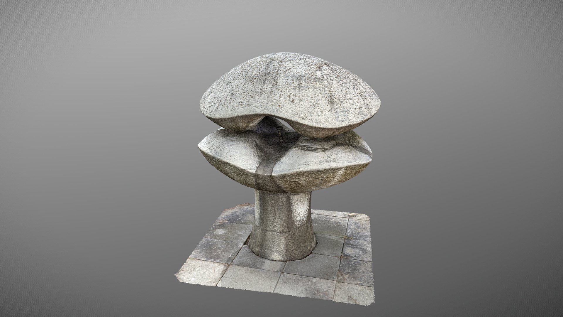 Abstract composition statue